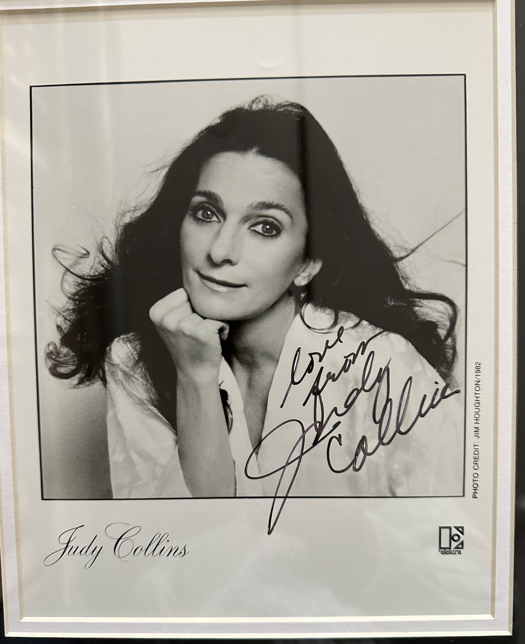 Judy Collins B&W Autographed Photo