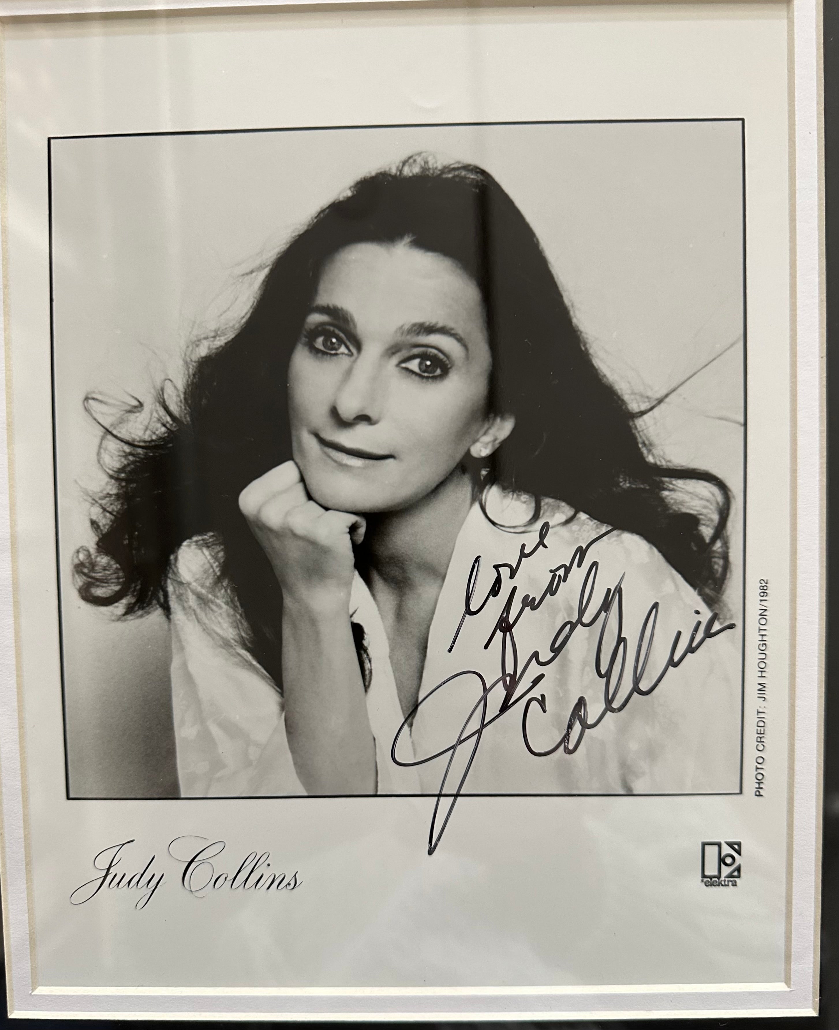 Judy Collins B&W Autographed Photo