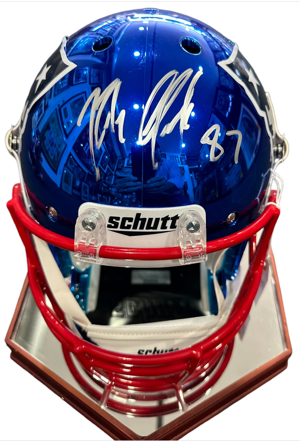 New England Patriots - Rob Gronkowski Autographed Helmet