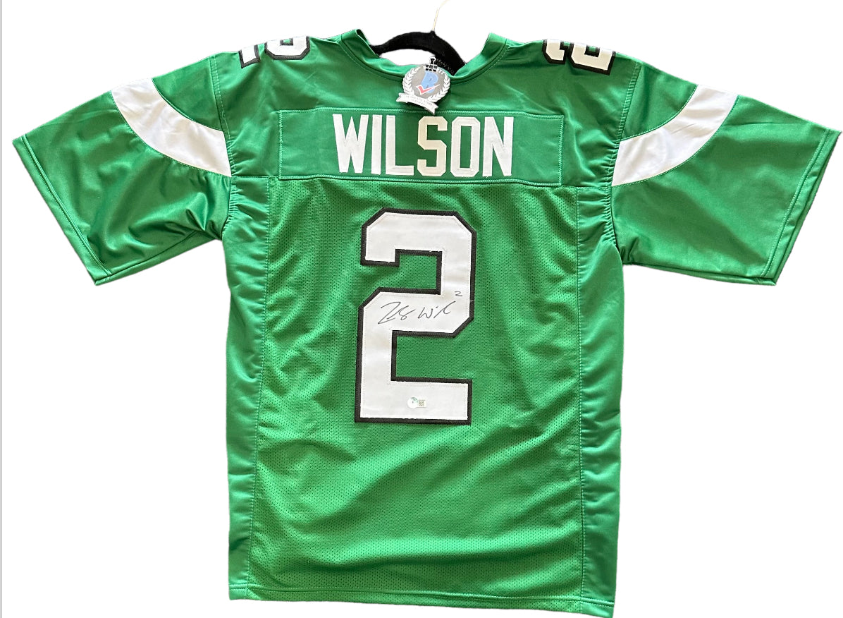 New York Jets - Zack Wilson Autographed Football Jersey