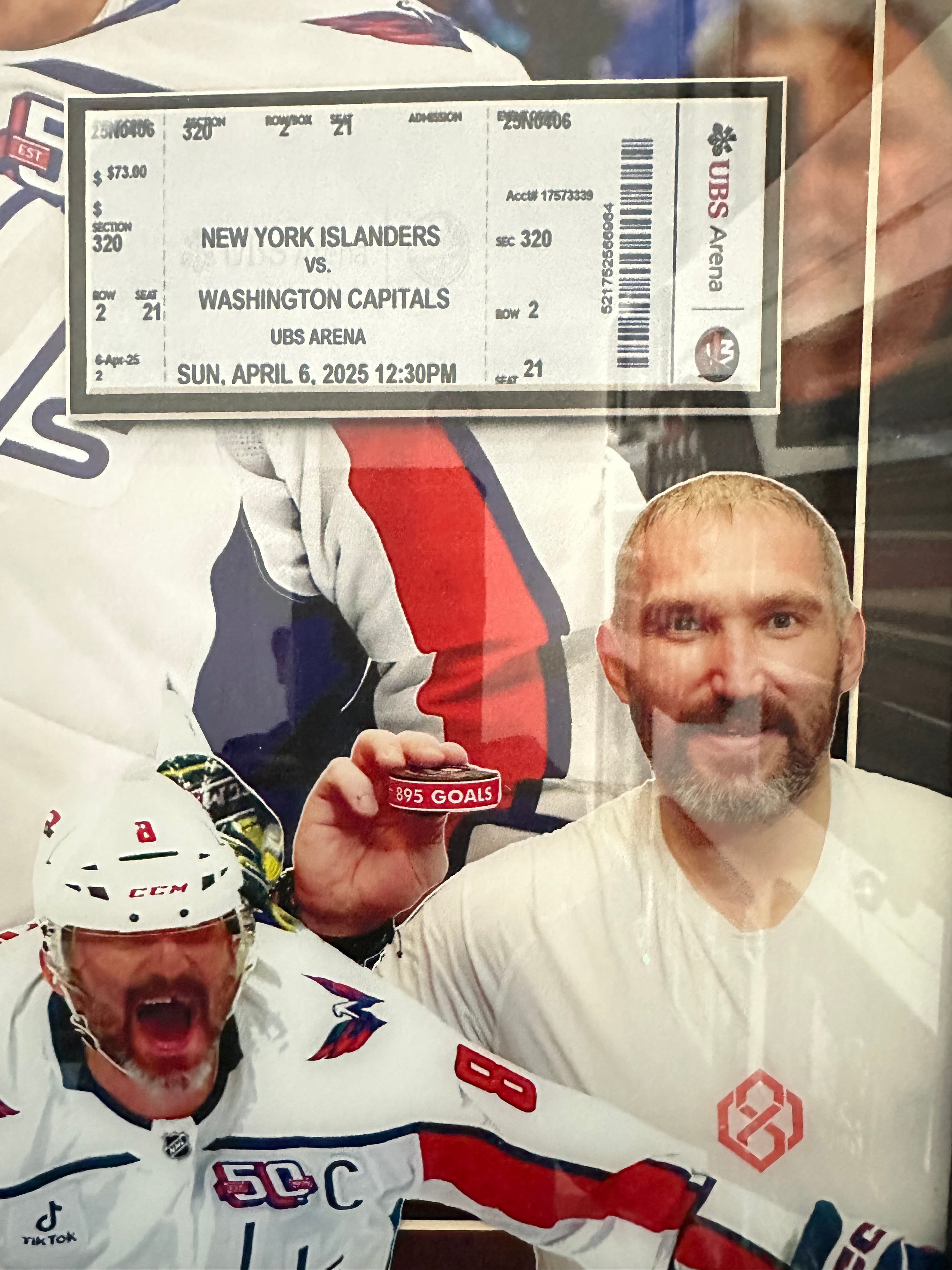 Washington Capitals - Alex Ovechkin 895 Record Breaker 4/4/25