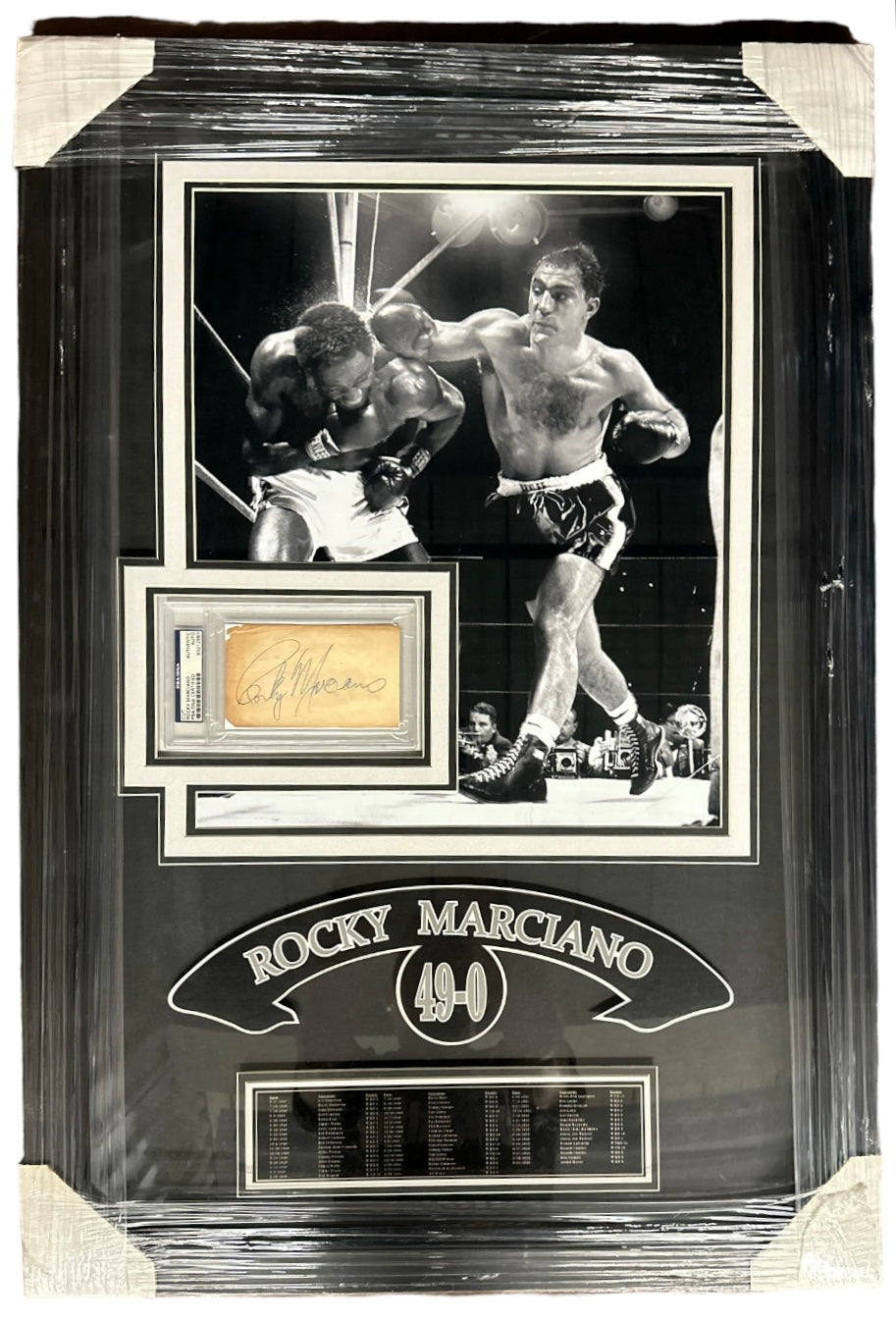 Rocky Marciano "49-0" Autographed