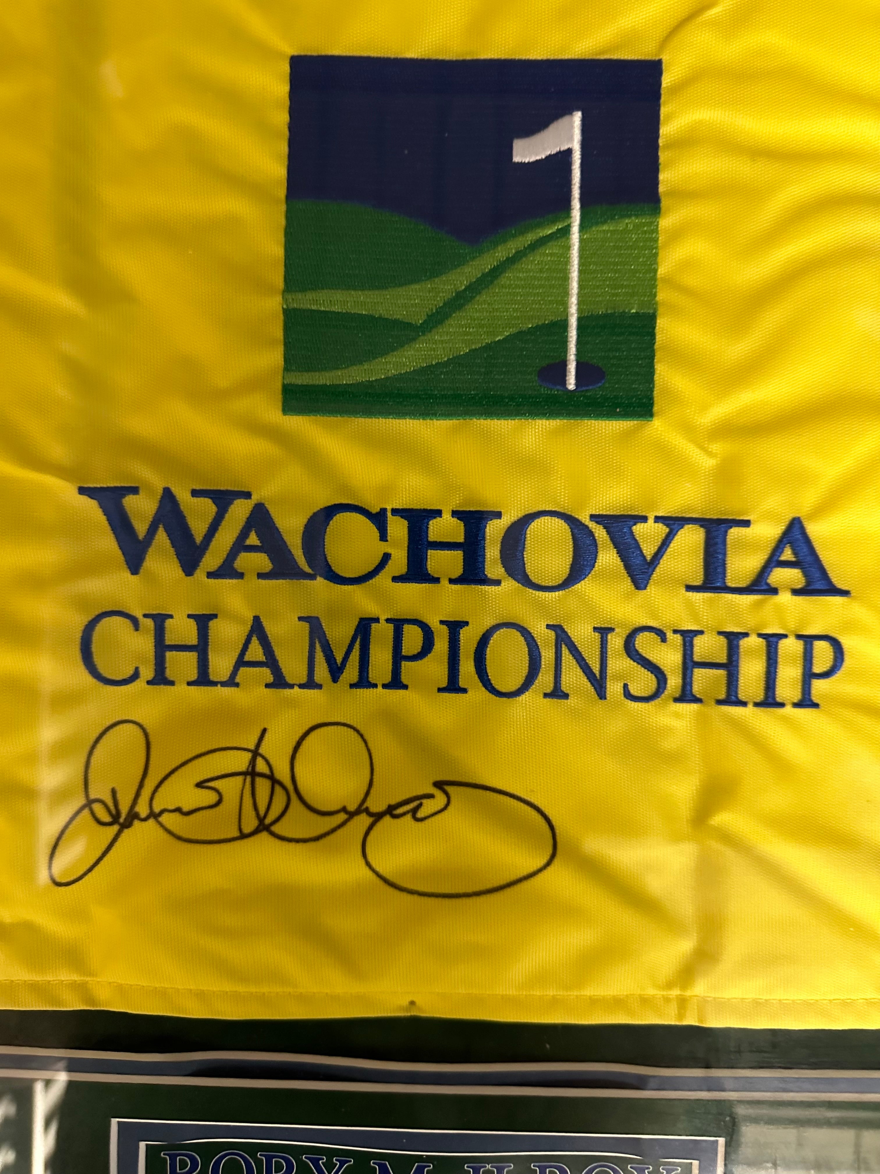Rory McIlroy Autographed Wachovia Flag