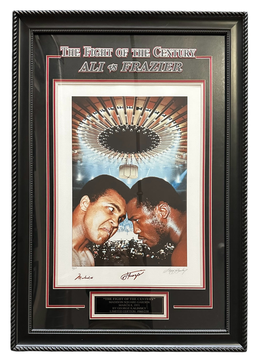Madison Square Garden - Ali/Frazier Autographed Lithograph