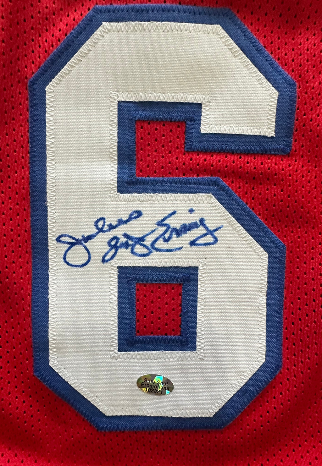 Philadelphia 76ers - Julius Erving  ("Dr. J") Autographed Jersey