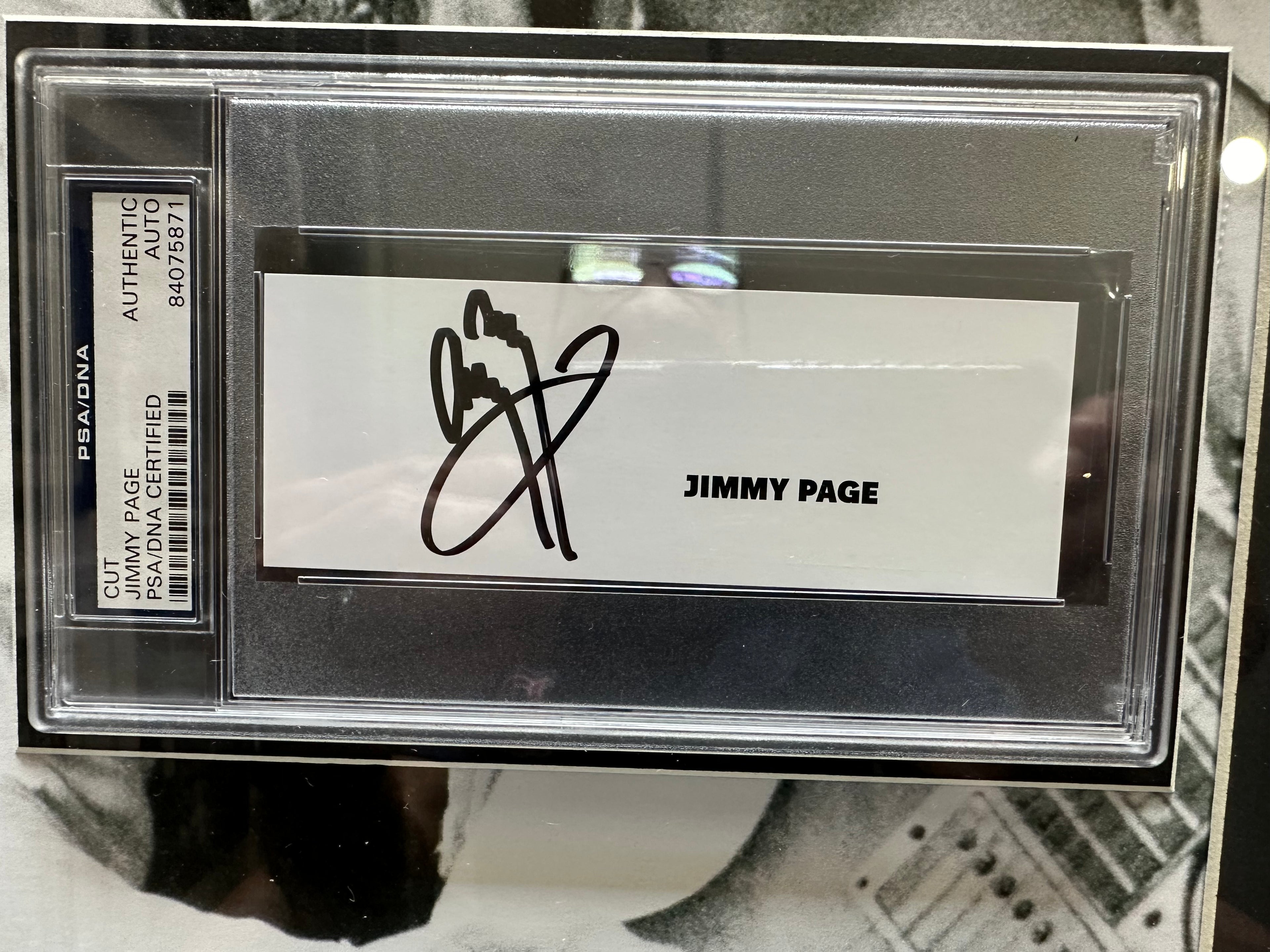 Led Zeppelin Autographed by Jimmy Page & Robert Plant