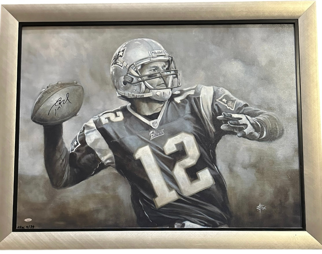New England Patriots - Tom Brady Autographed Canvas (9 of 39)