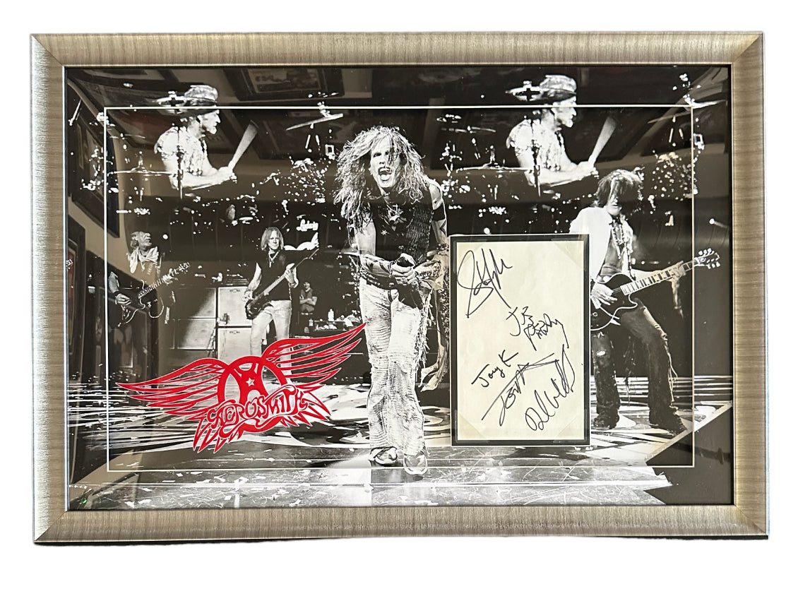 Aerosmith Band Autographed