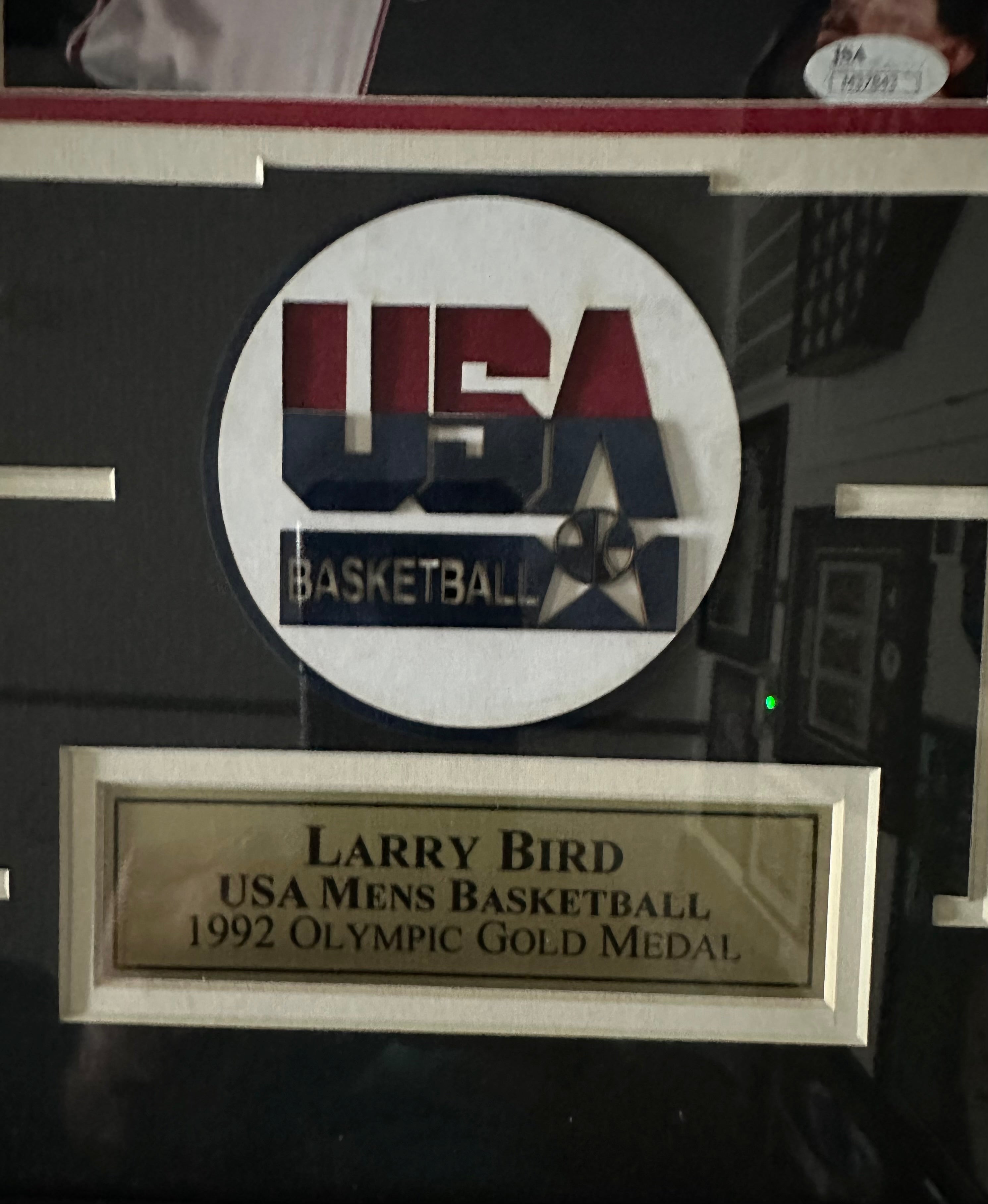 Larry Bird Team USA autographed