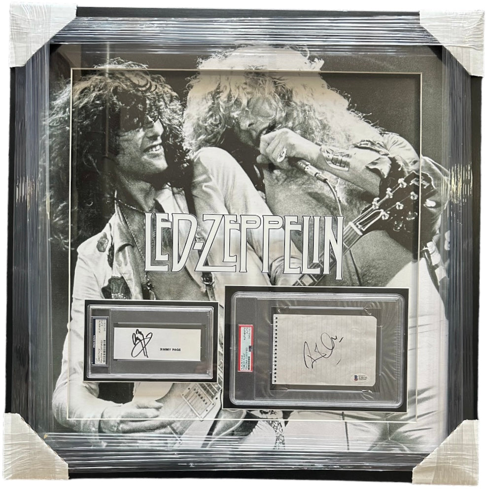 Led Zeppelin Autographed by Jimmy Page & Robert Plant