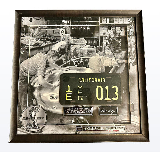 Carroll Shelby with License Plate (Facsimile)