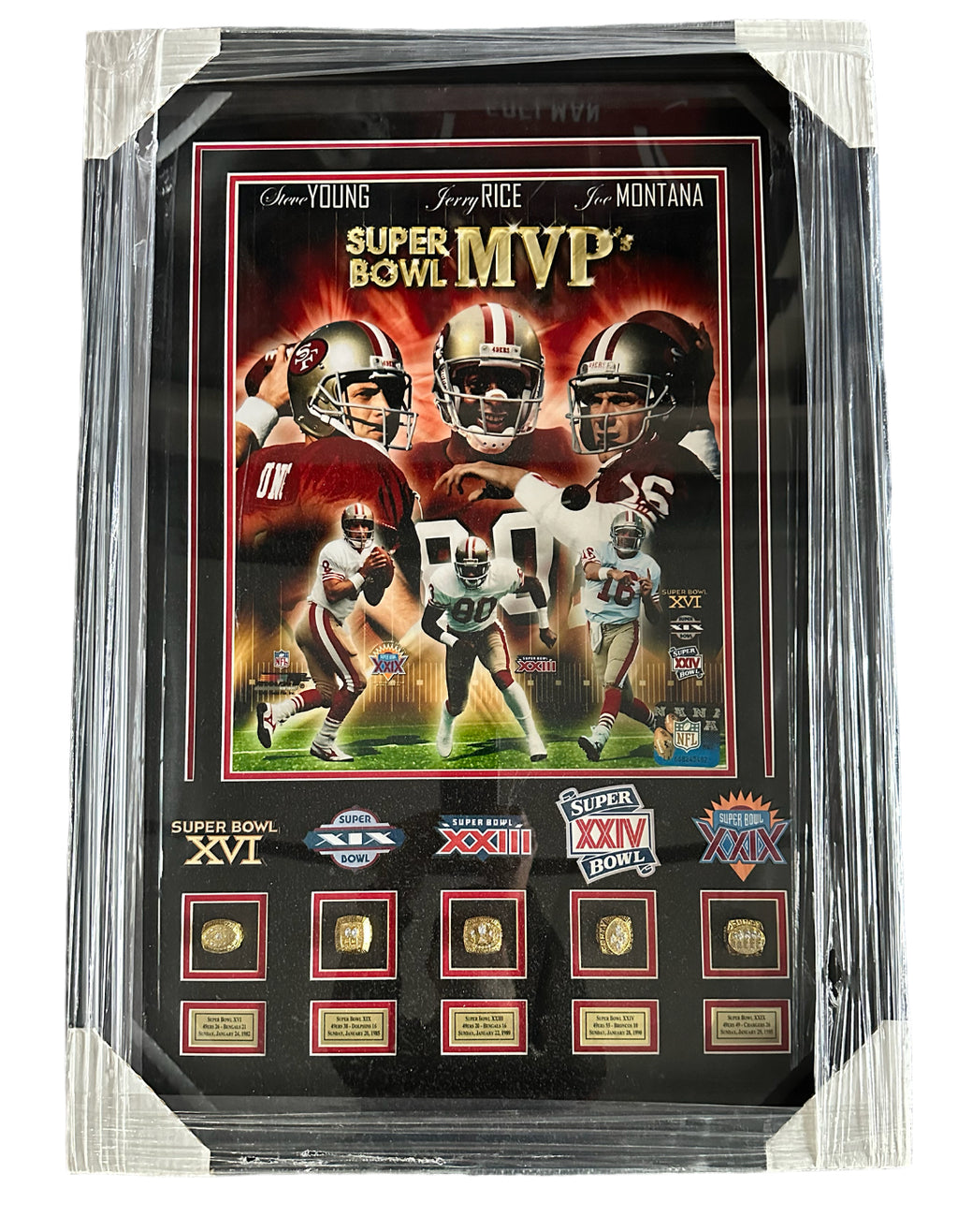 San Francisco 49er Super Bowl MVP with rings