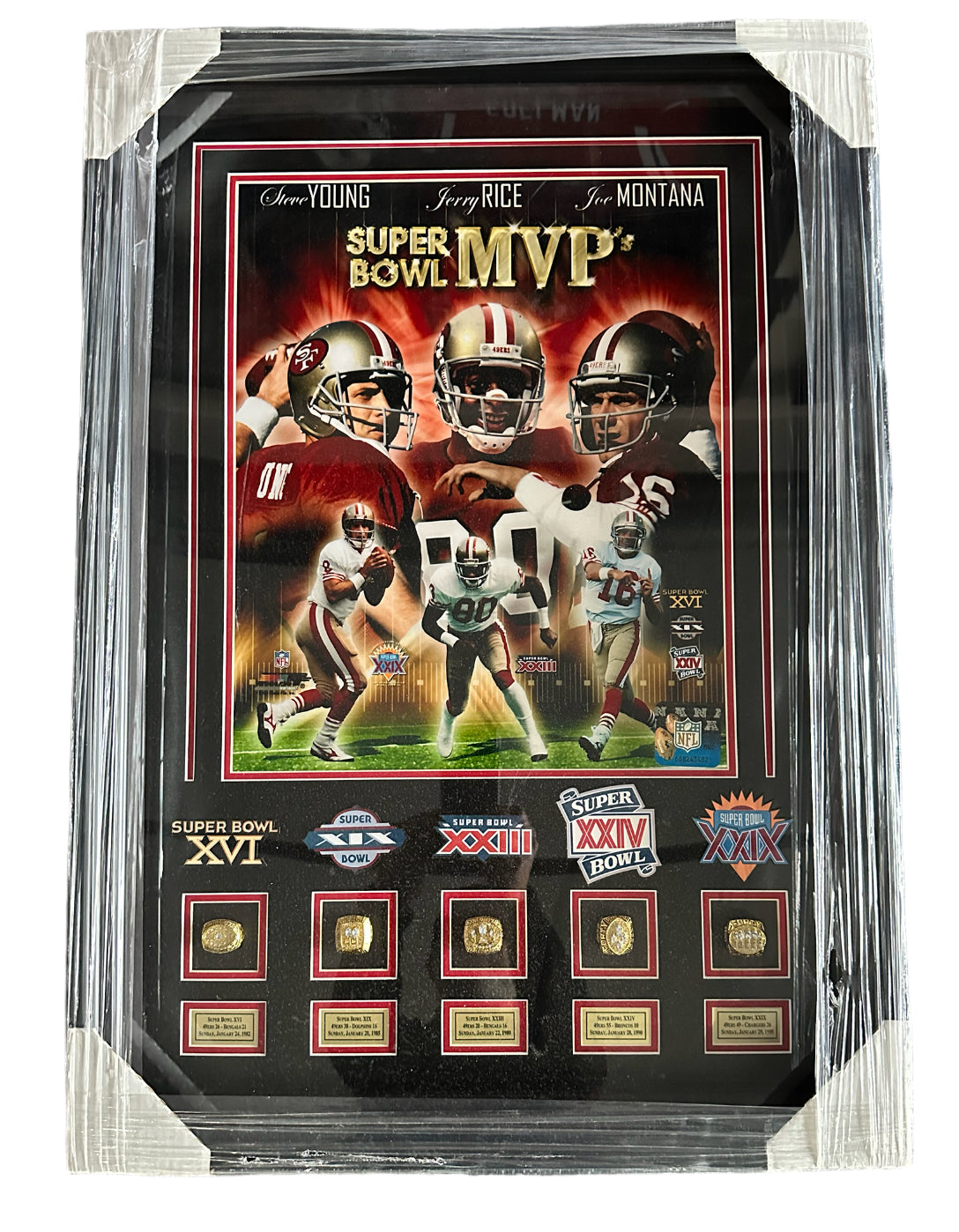 San Francisco 49er Super Bowl MVP with rings