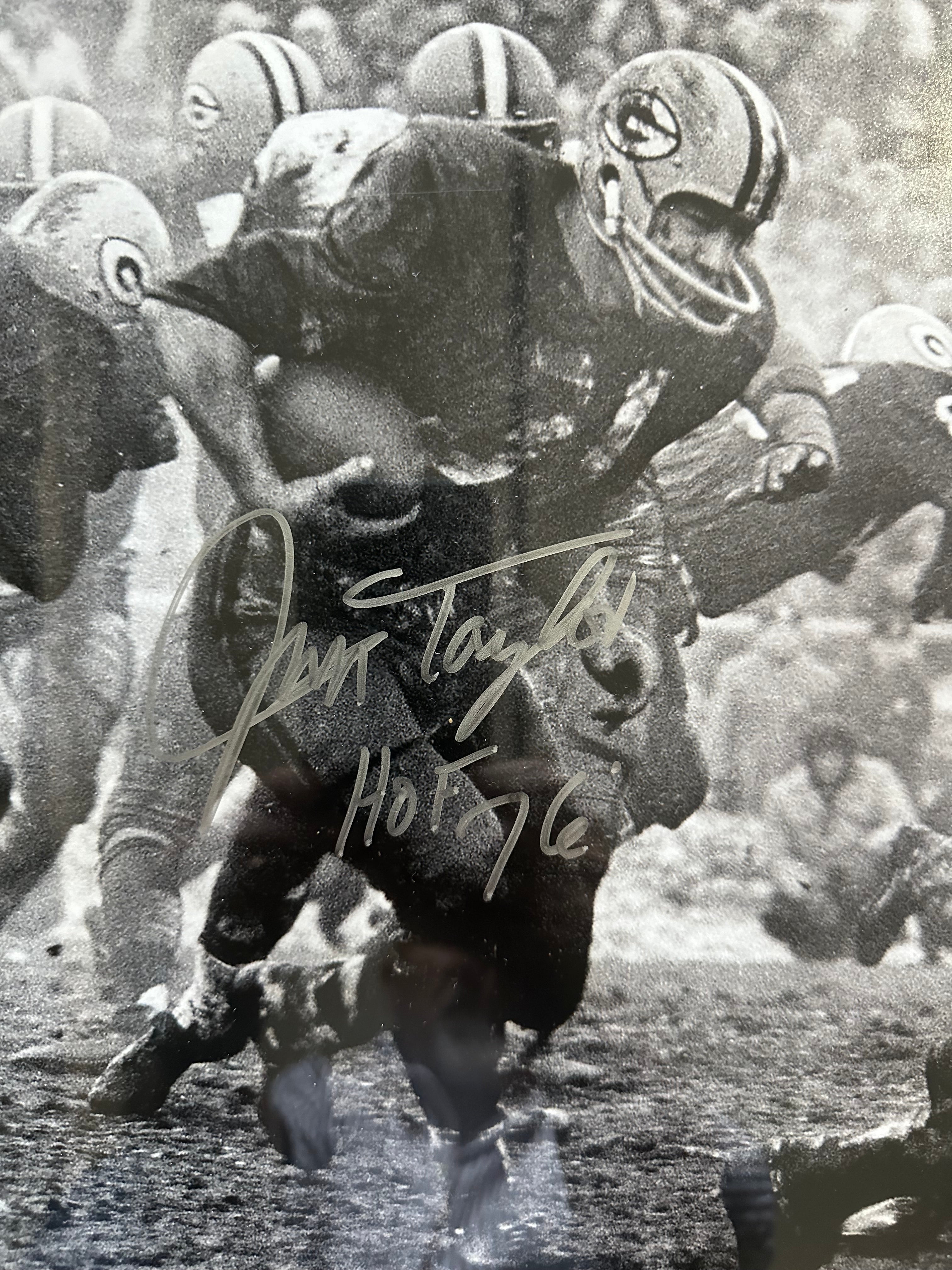 Green Bay Packers - Jim Taylor and Paul Hornung Autographed