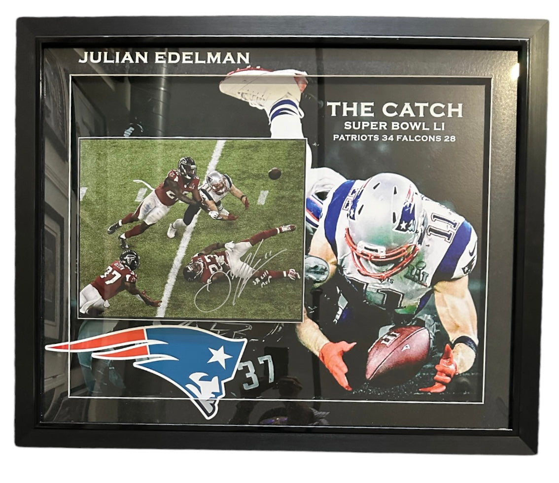 New England Patriots - Julian Edelman "The Catch" Autographed