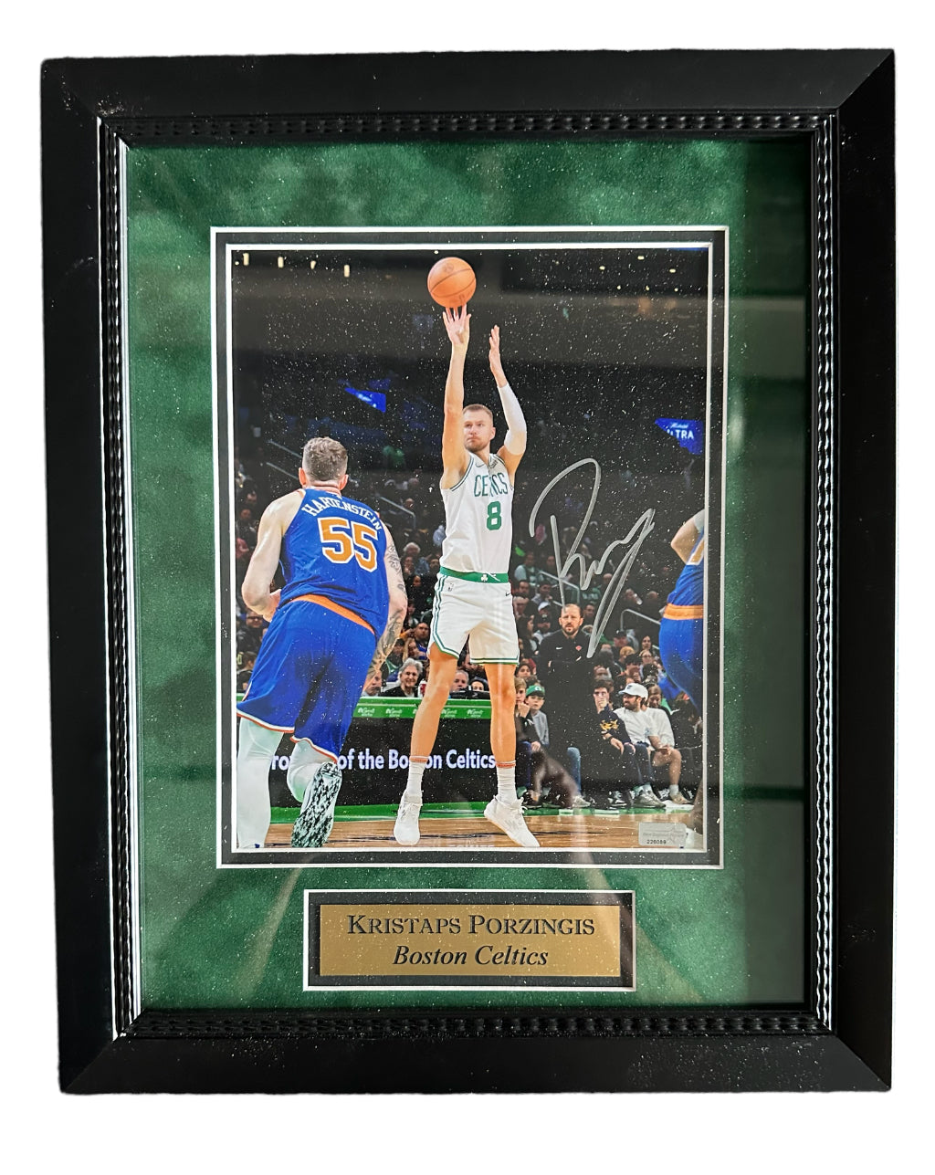 Boston Celtics Kristaps Porzingis Autographed