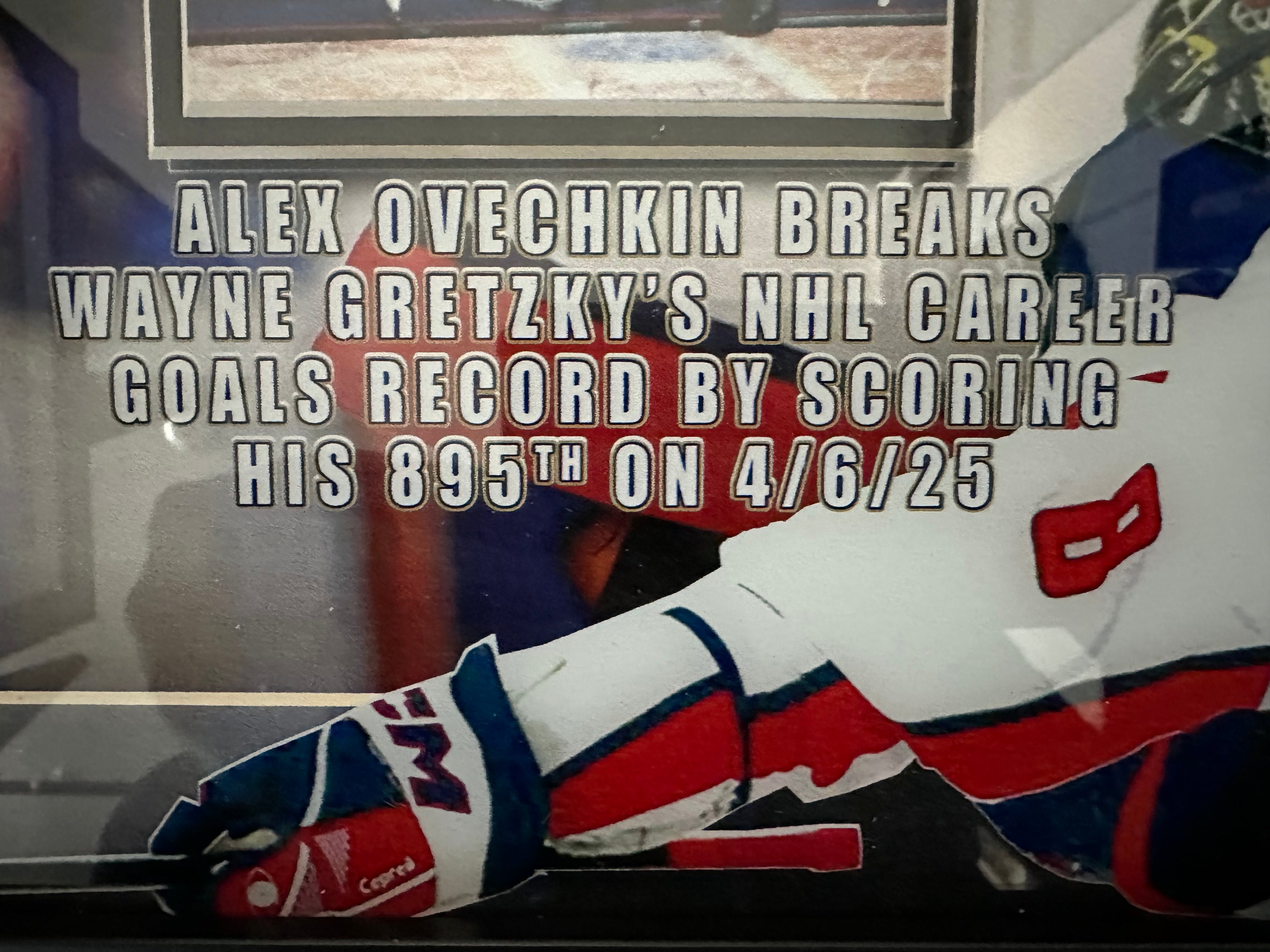 Washington Capitals - Alex Ovechkin 895 Record Breaker 4/4/25