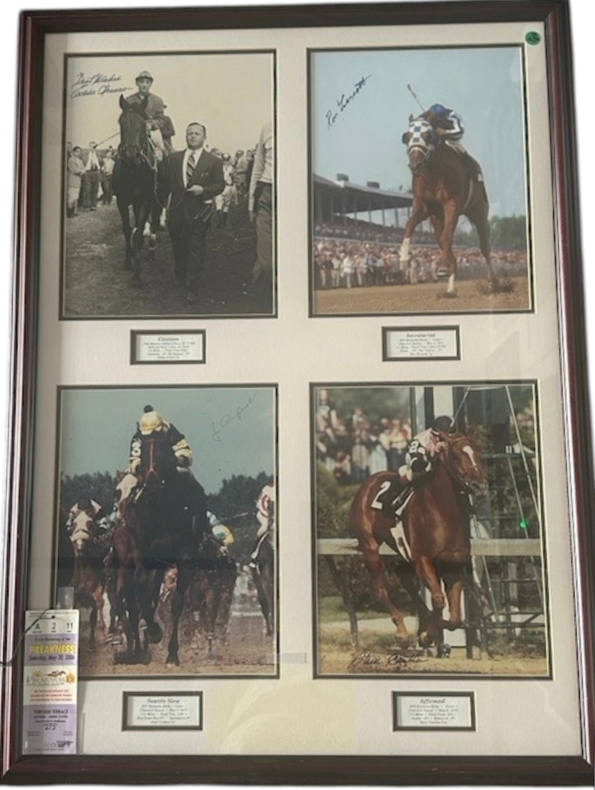 Authentic Winner Authentic Triple Crown Winners Signed Collage - Gallery 759 – Gallery ...