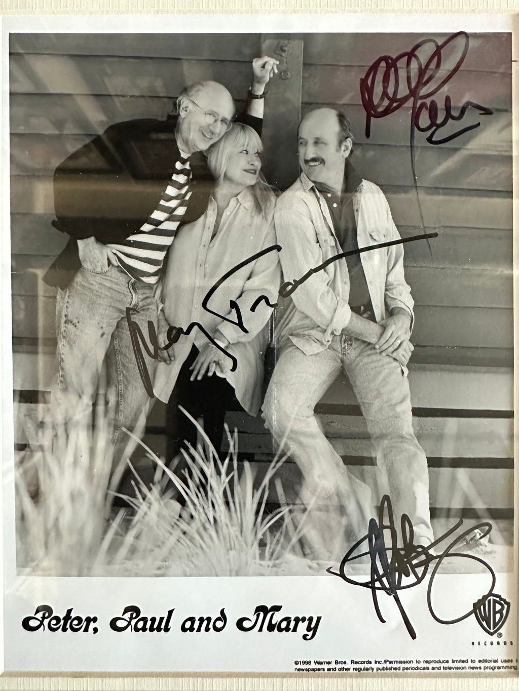 Peter, Paul & Mary Autographed Picture