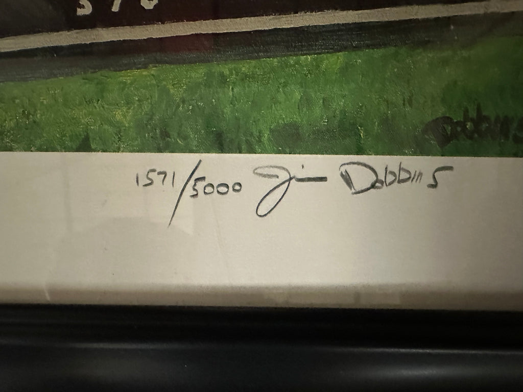 Boston Red Sox - Ted Williams autographed Lithograph changing pitchers