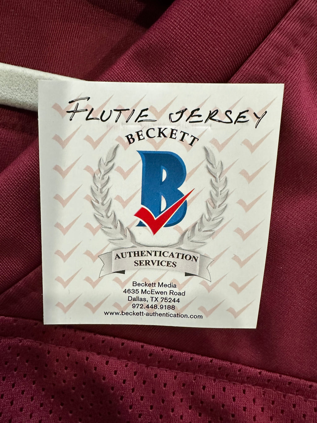 Boston College - Doug Flutie Autographed Football Jersey