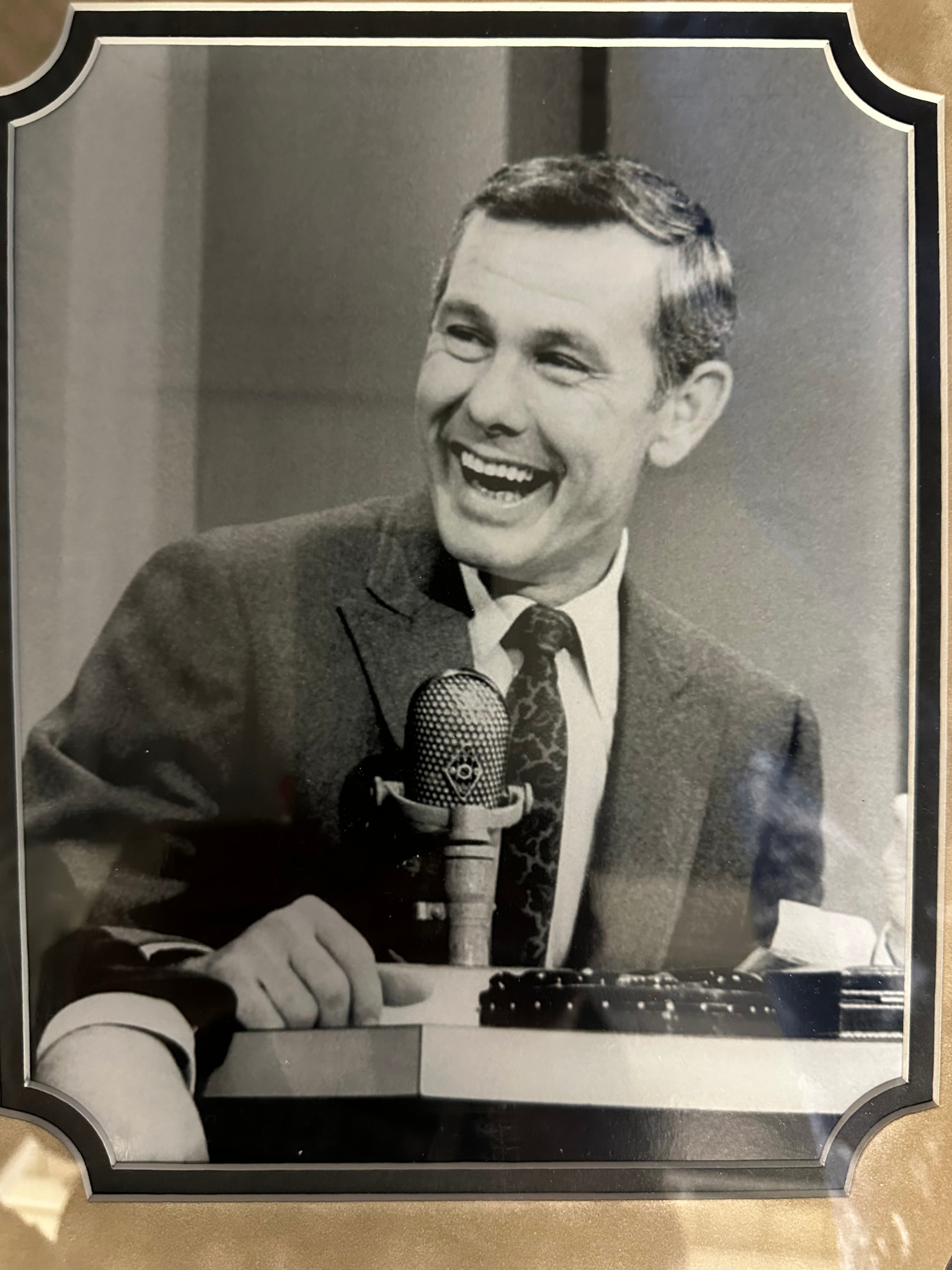 Johnny Carson Autographed Cut