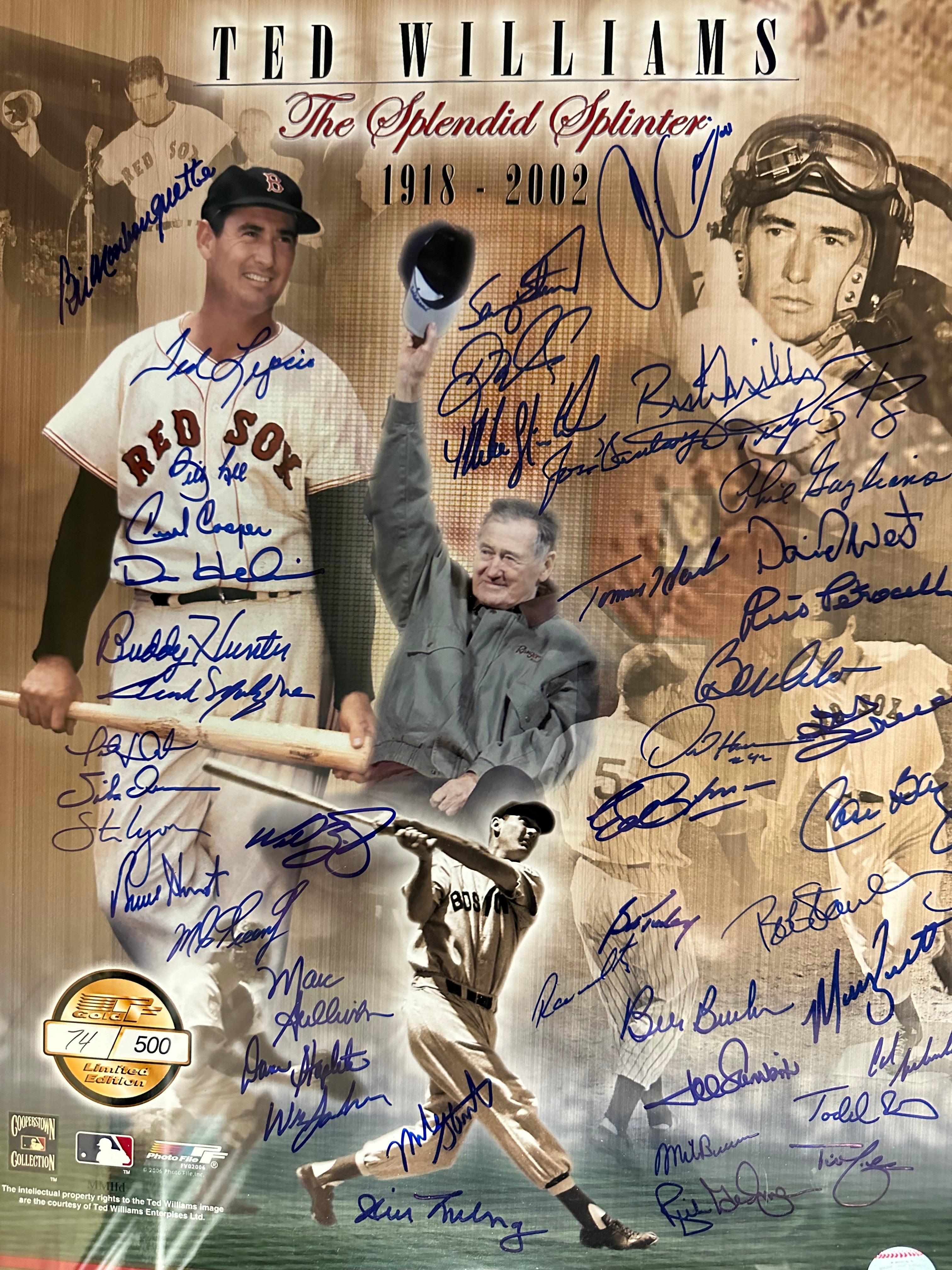 Boston Red Sox - Friends of Ted Williams with Multiple Autographs