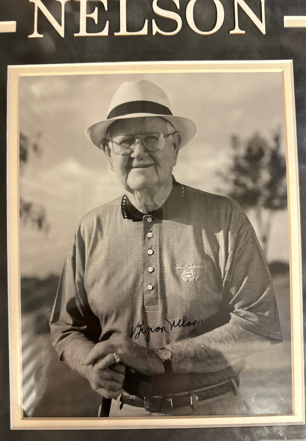 Byron Nelson Autographed 8 x 10