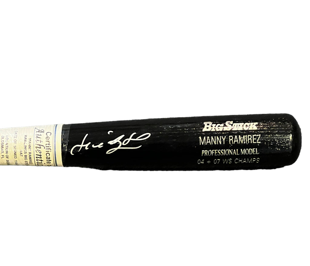 Boston Red Sox - Manny Ramirez signed Bat