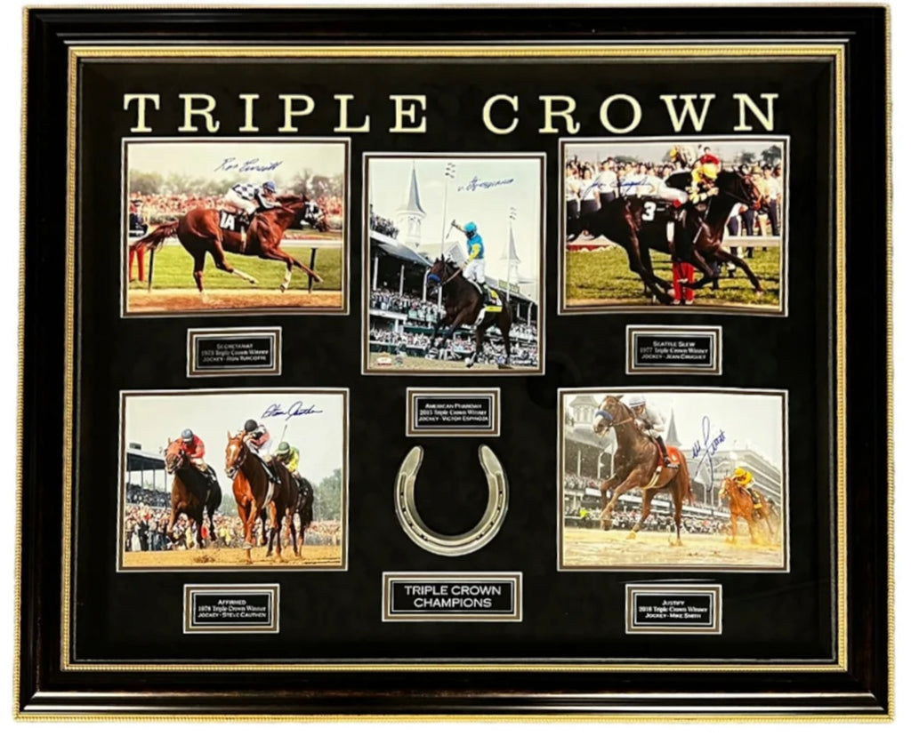 Triple Crown Champions - Jockey Autographed