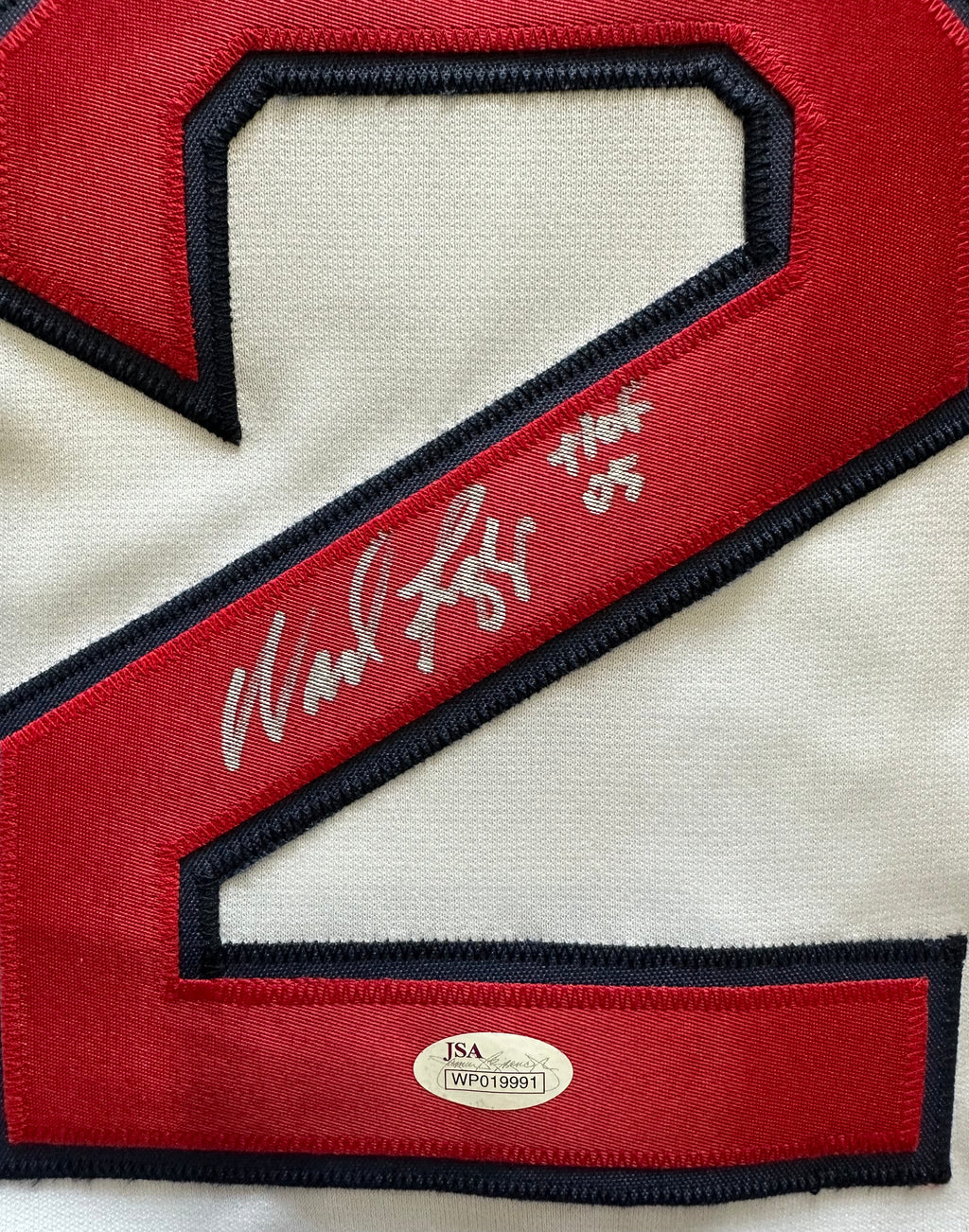 Boston Red Sox - Wade Boggs Autographed Baseball Jersey with stats