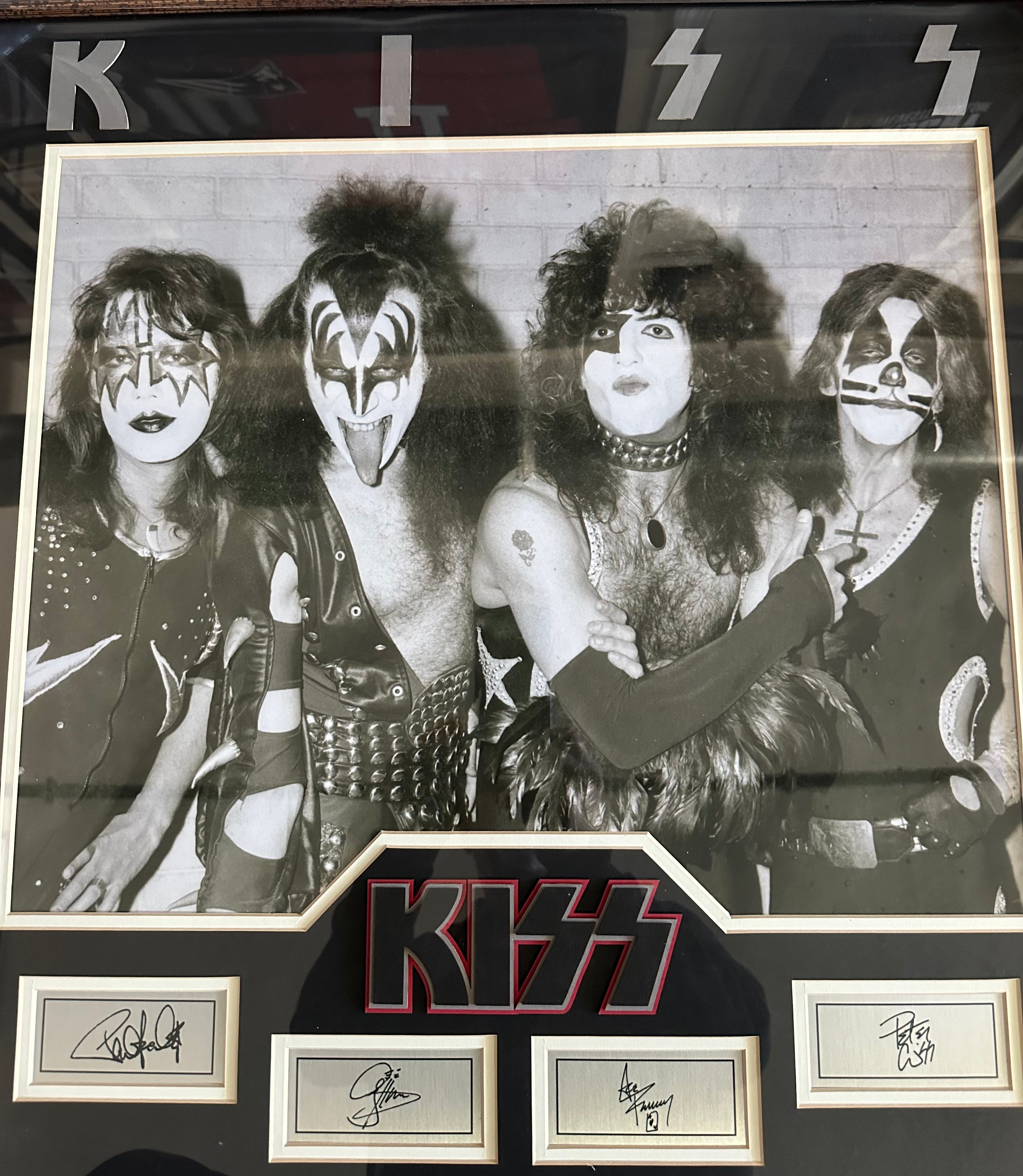 KISS Band Black and White Photo