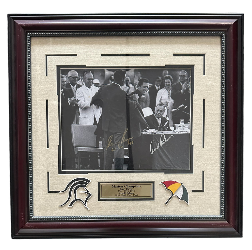 Gary Player and Arnold Palmer 3x and 4x Masters Champions Autographed