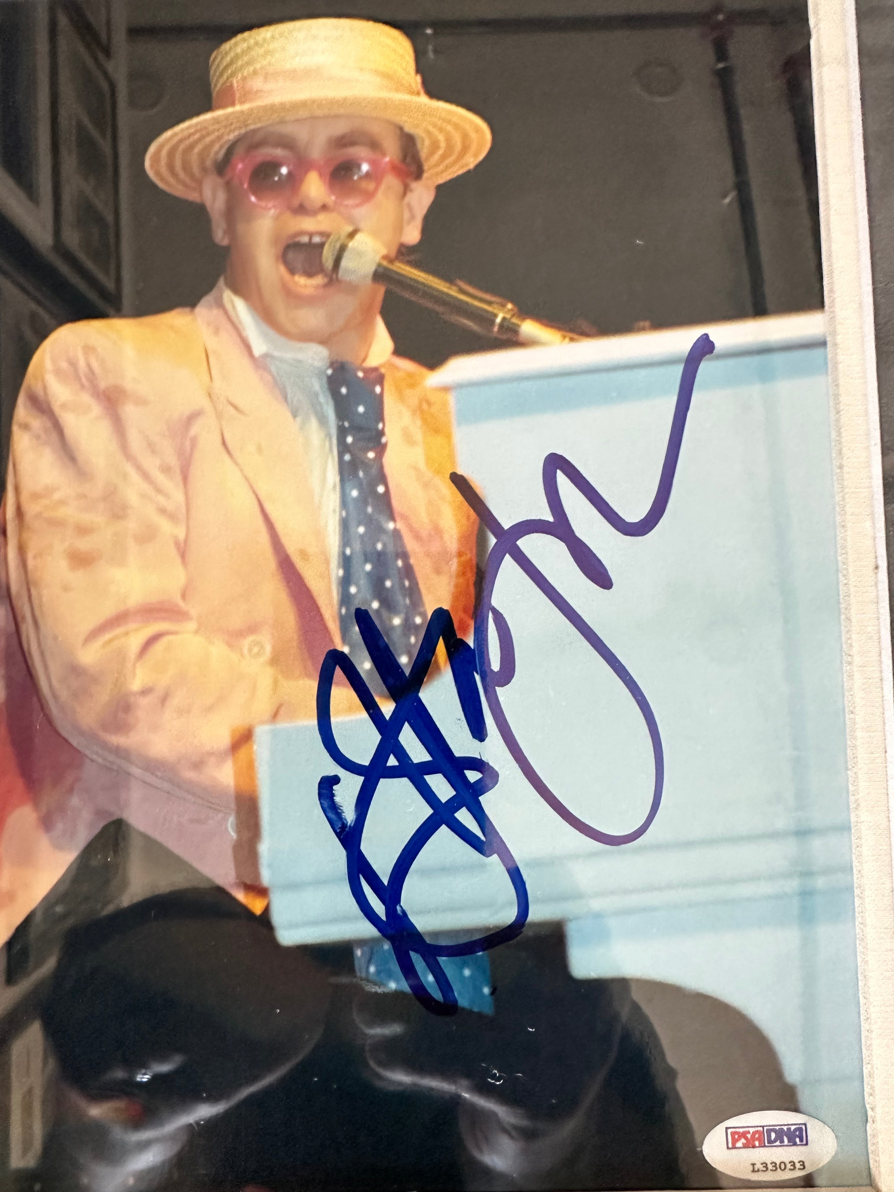 Elton John Autographed