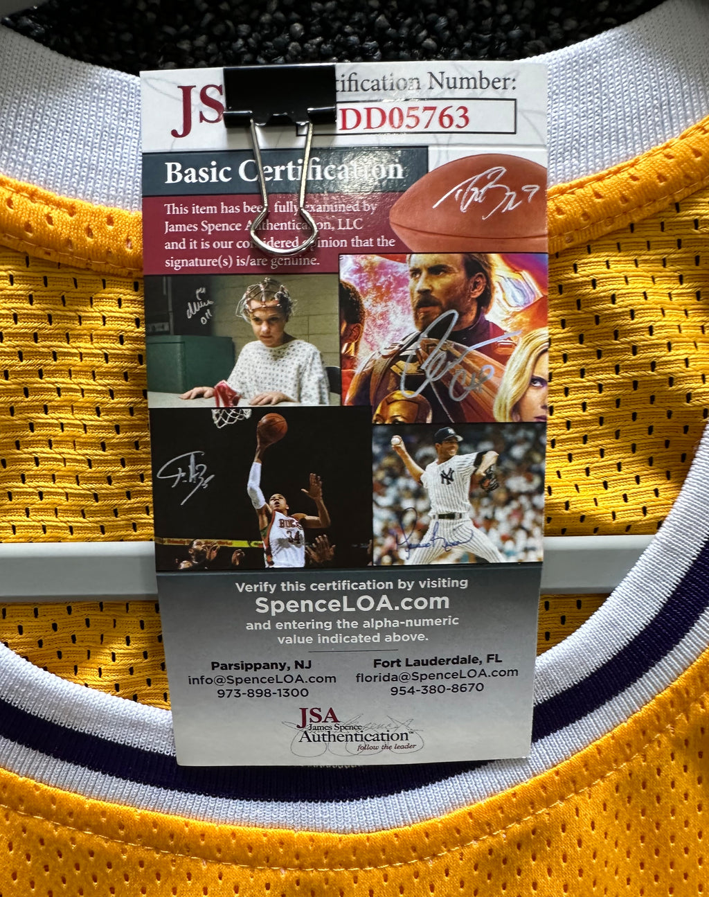 Los Angeles Lakers - Magic Johnson Autographed Basketball Jersey