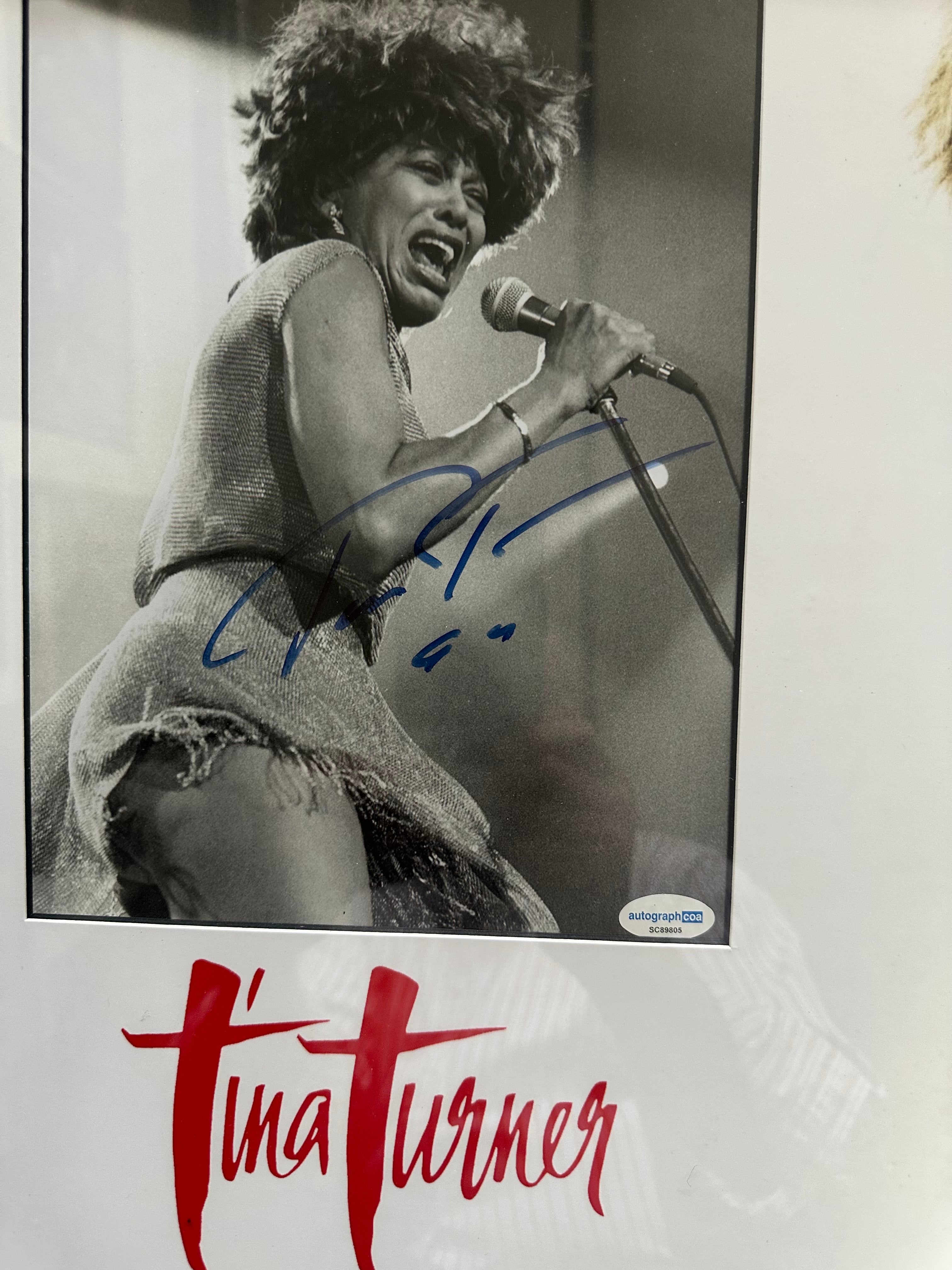Tina Turner autographed 8x10 photo