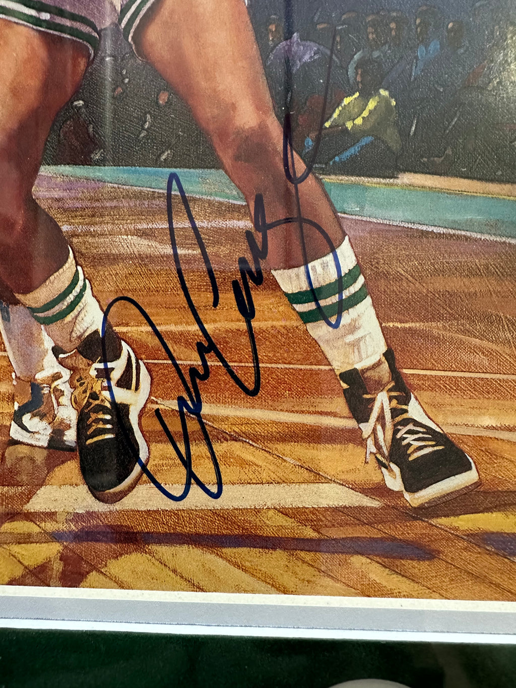 Boston Celtics - Danny Ainge Autographed Watercolor print