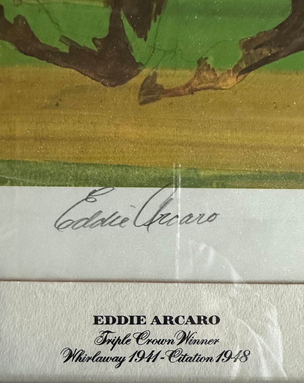 Eddie Arcaro Autographed (2X Triple Crown Winner)