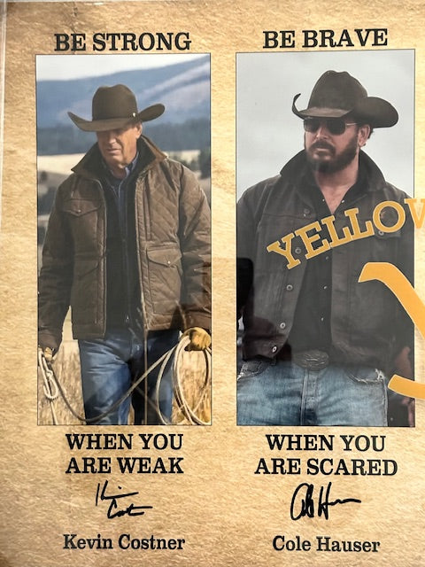 Yellowstone - Costner, Hauser, Grimes & Reilly Facsimile autographs