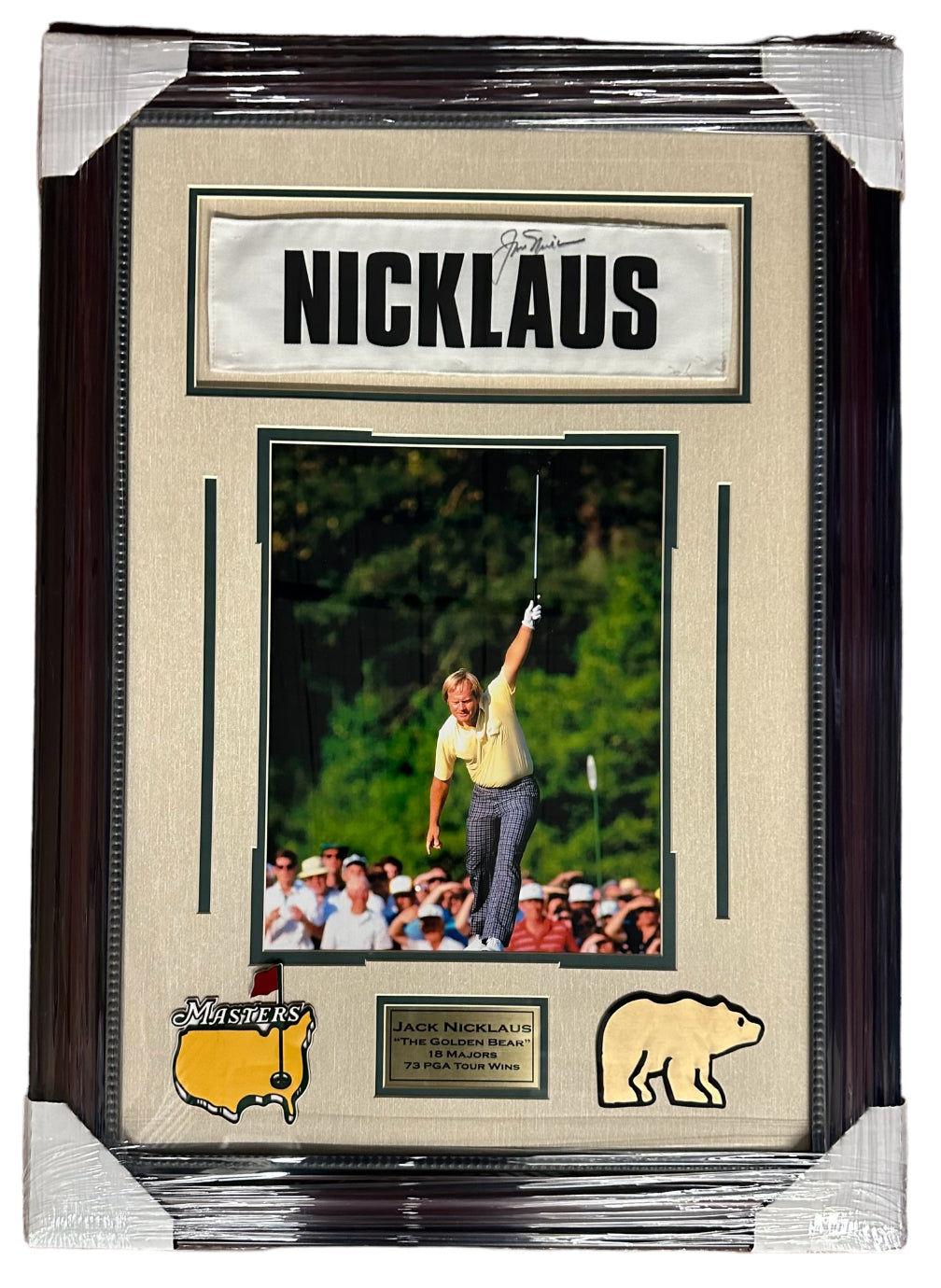Jack Nicklaus Autographed Caddy Badge