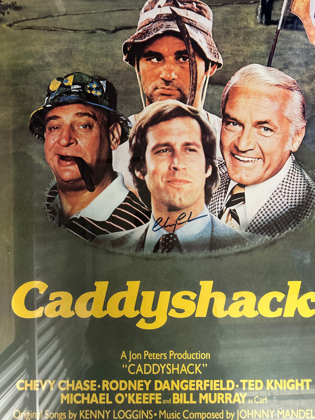 Caddyshack Poster - Chevy Chase Autographed