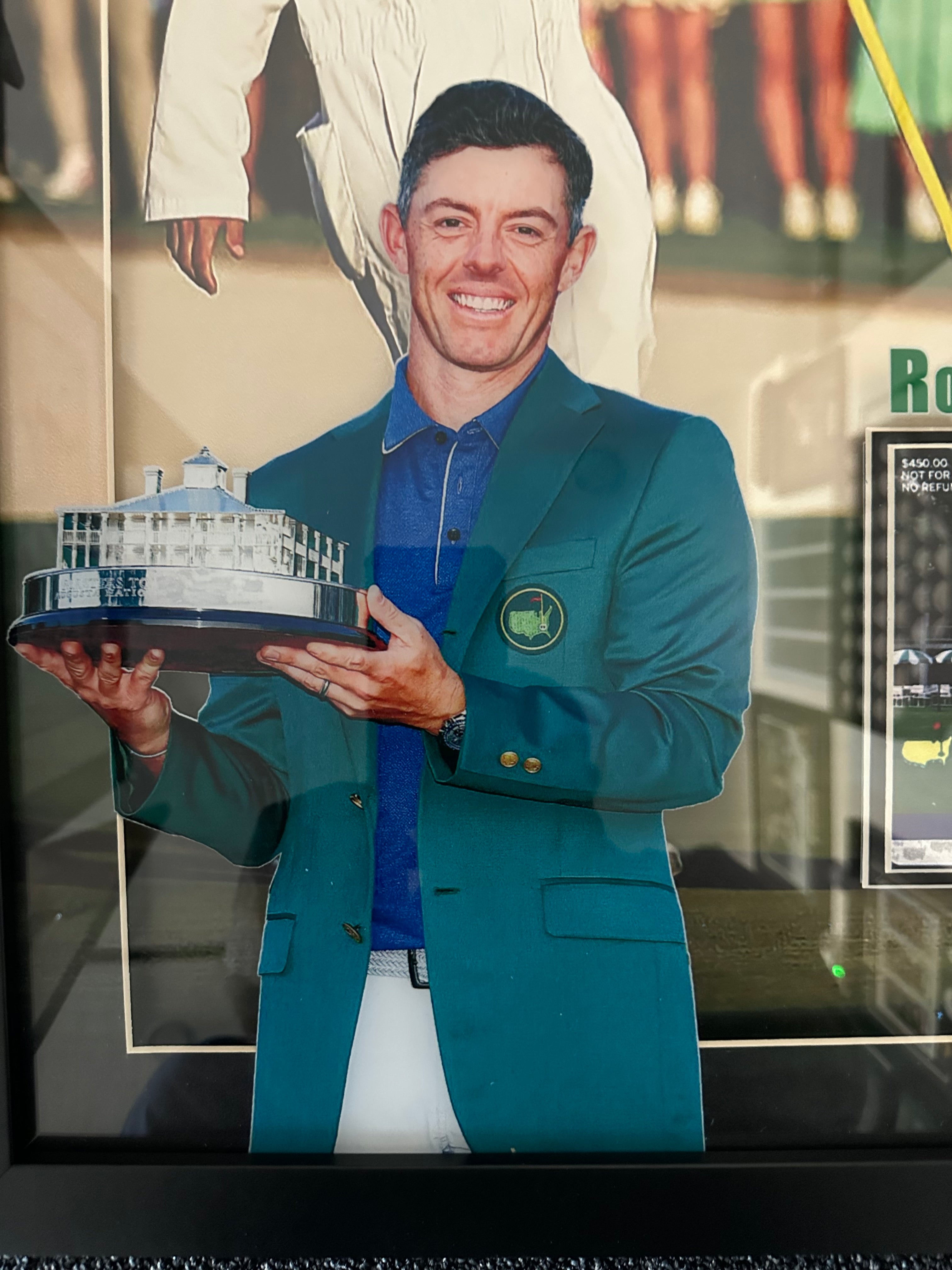 2025 Masters Champion - Rory McIlroy with facsimile signature