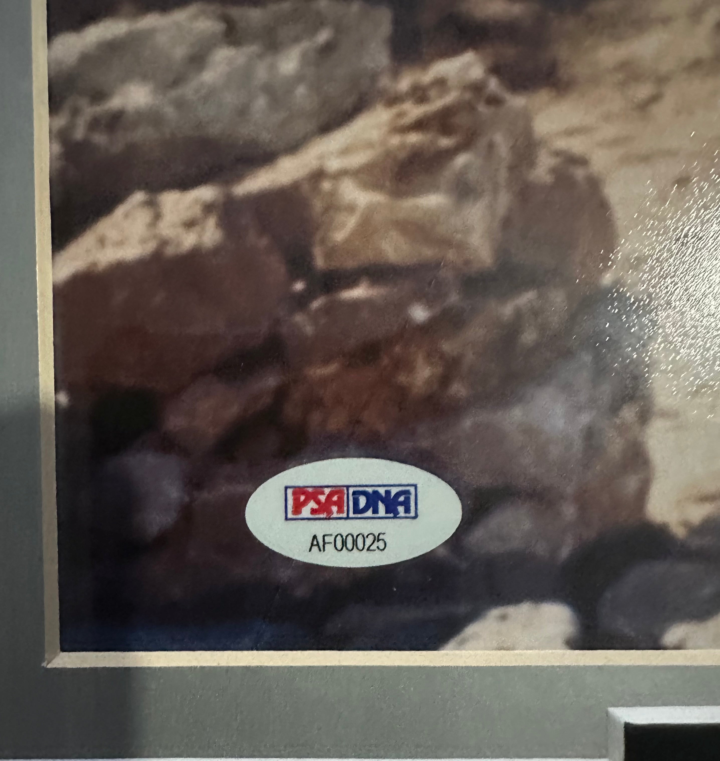 Clint Eastwood autographed 11x14 photo with 39 Eastwood movie posters