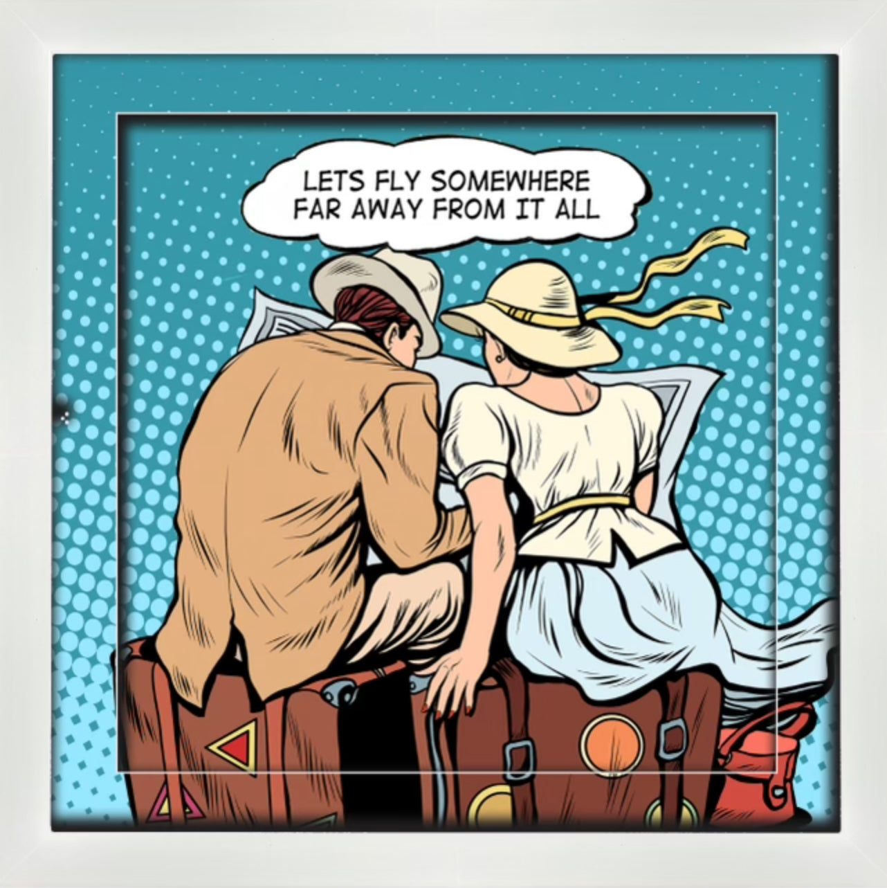 Pop Art For Women - 3D Shadow Box with LED lighting