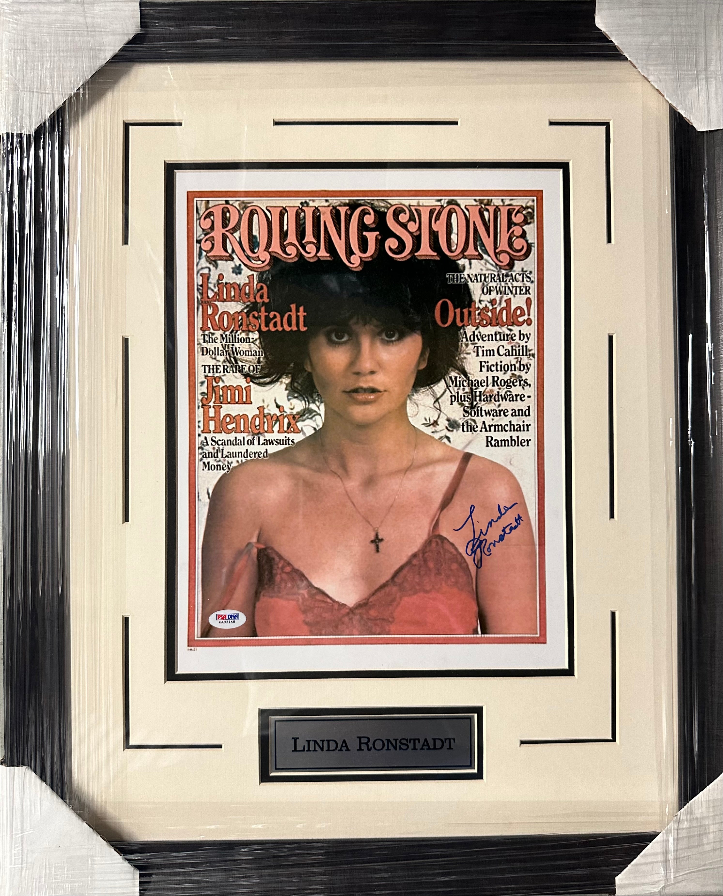 Linda Ronstadt Autograph on Rolling Stone Cover
