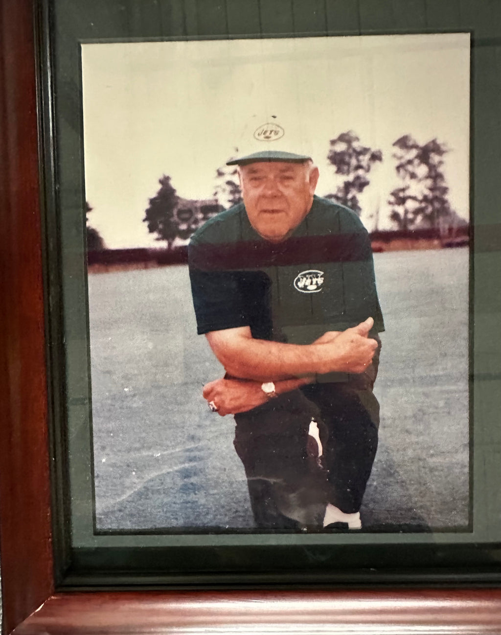 NY Jets - Coach Weeb Ewbank Autographed Cut