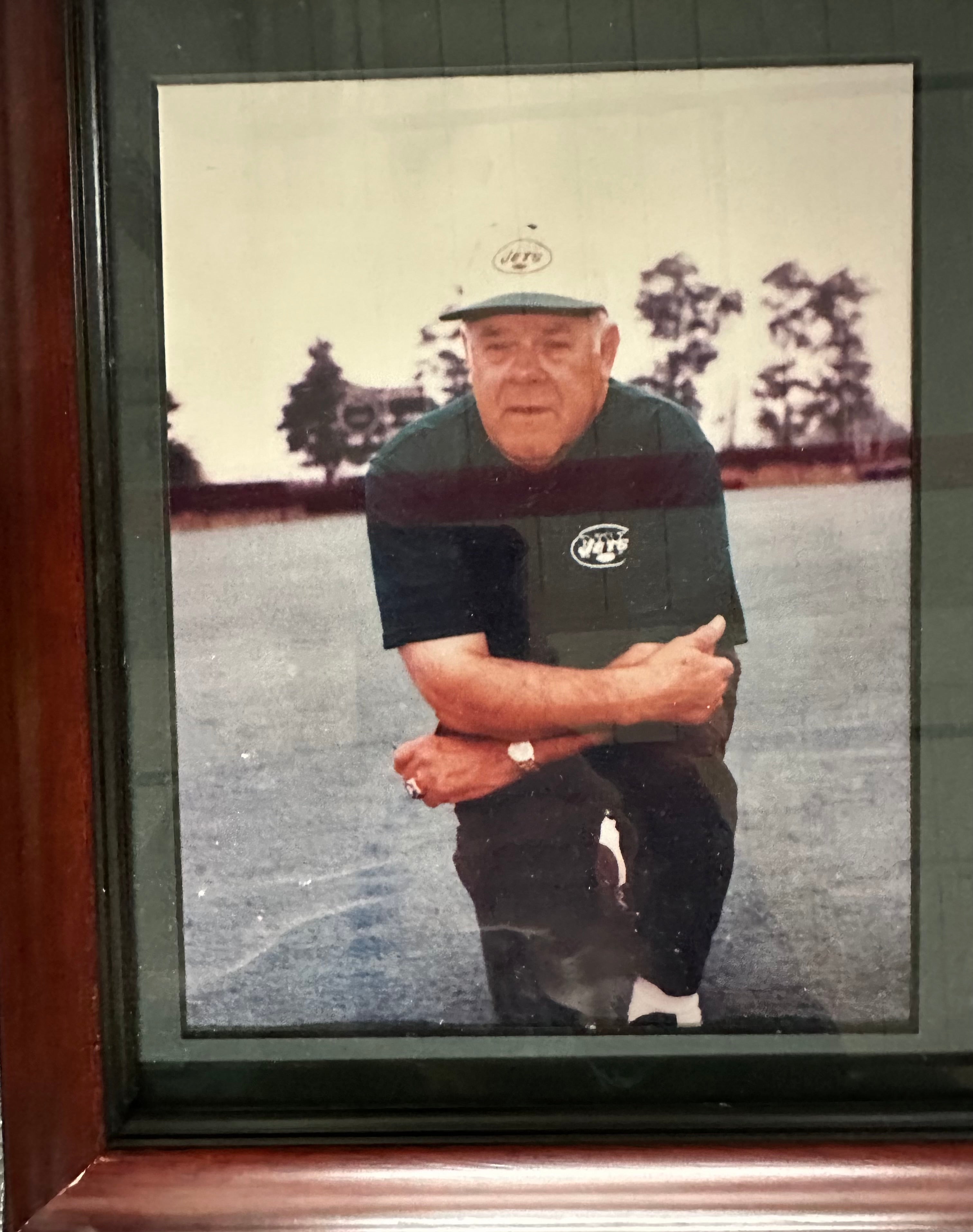 NY Jets - Coach Weeb Ewbank Autographed Cut