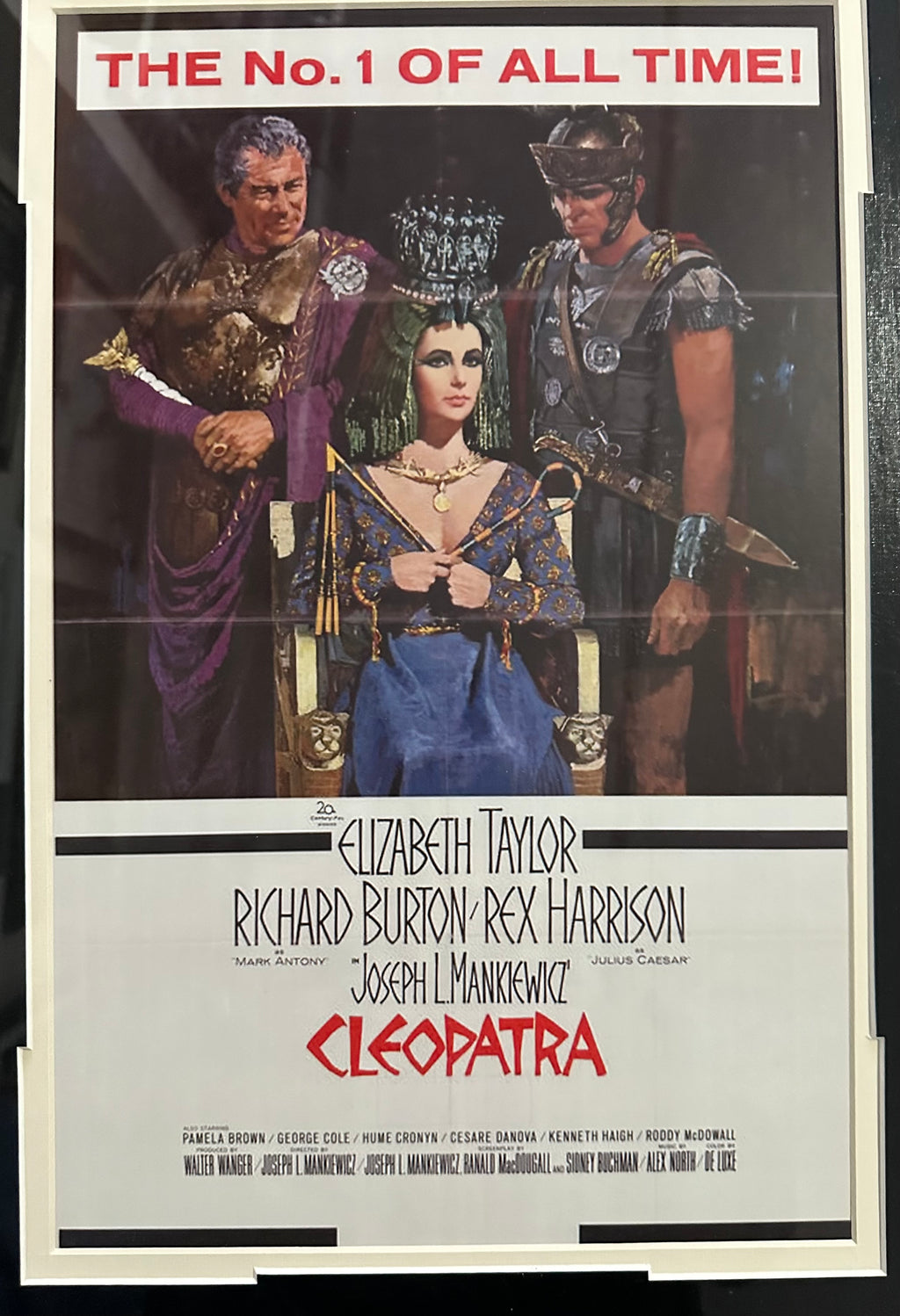 Cleopatra Movie - 5 Autographs (Elizabeth Taylor, Richard Burton and 3 others)