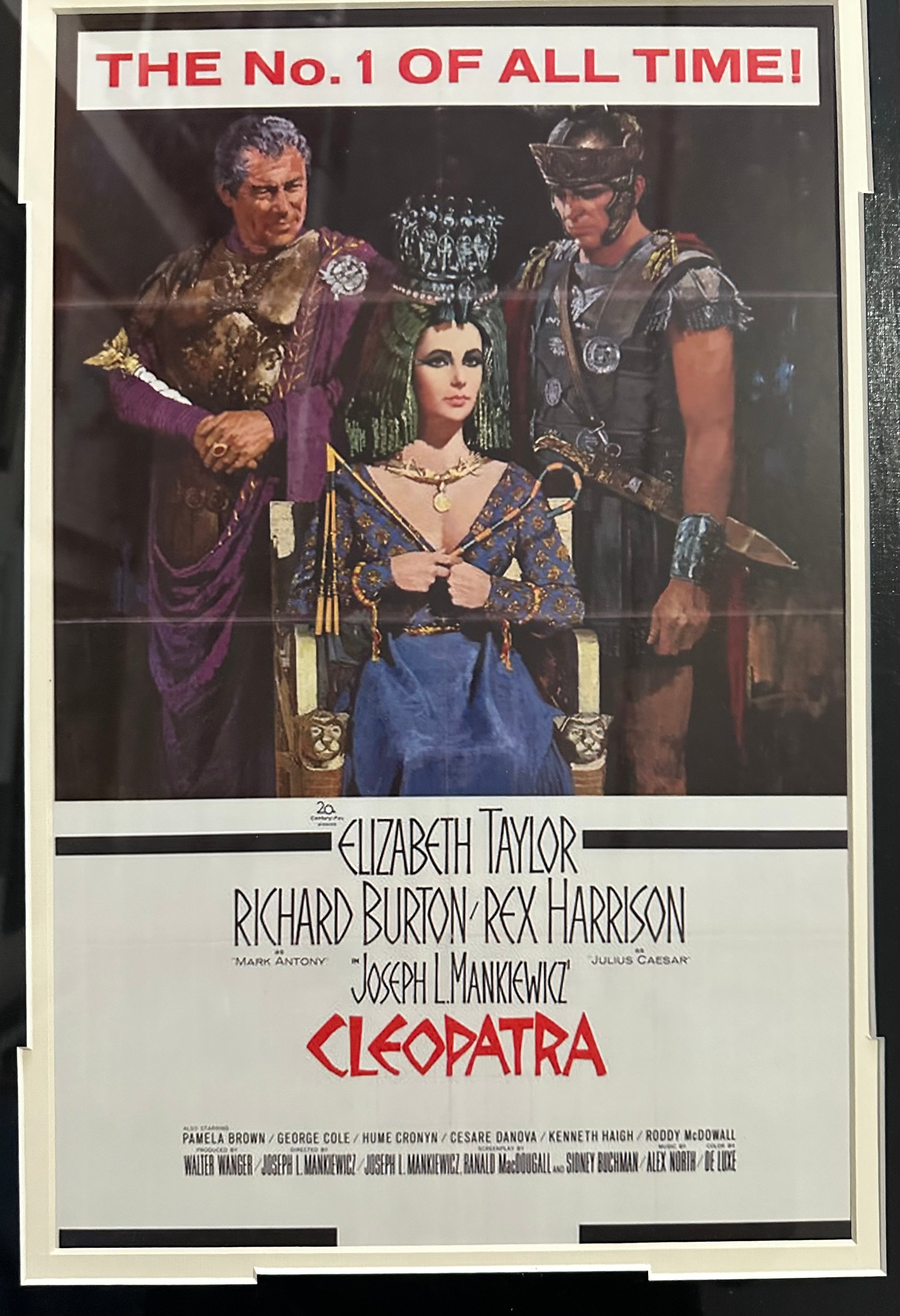 Cleopatra Movie - 5 Autographs (Elizabeth Taylor, Richard Burton and 3 others)