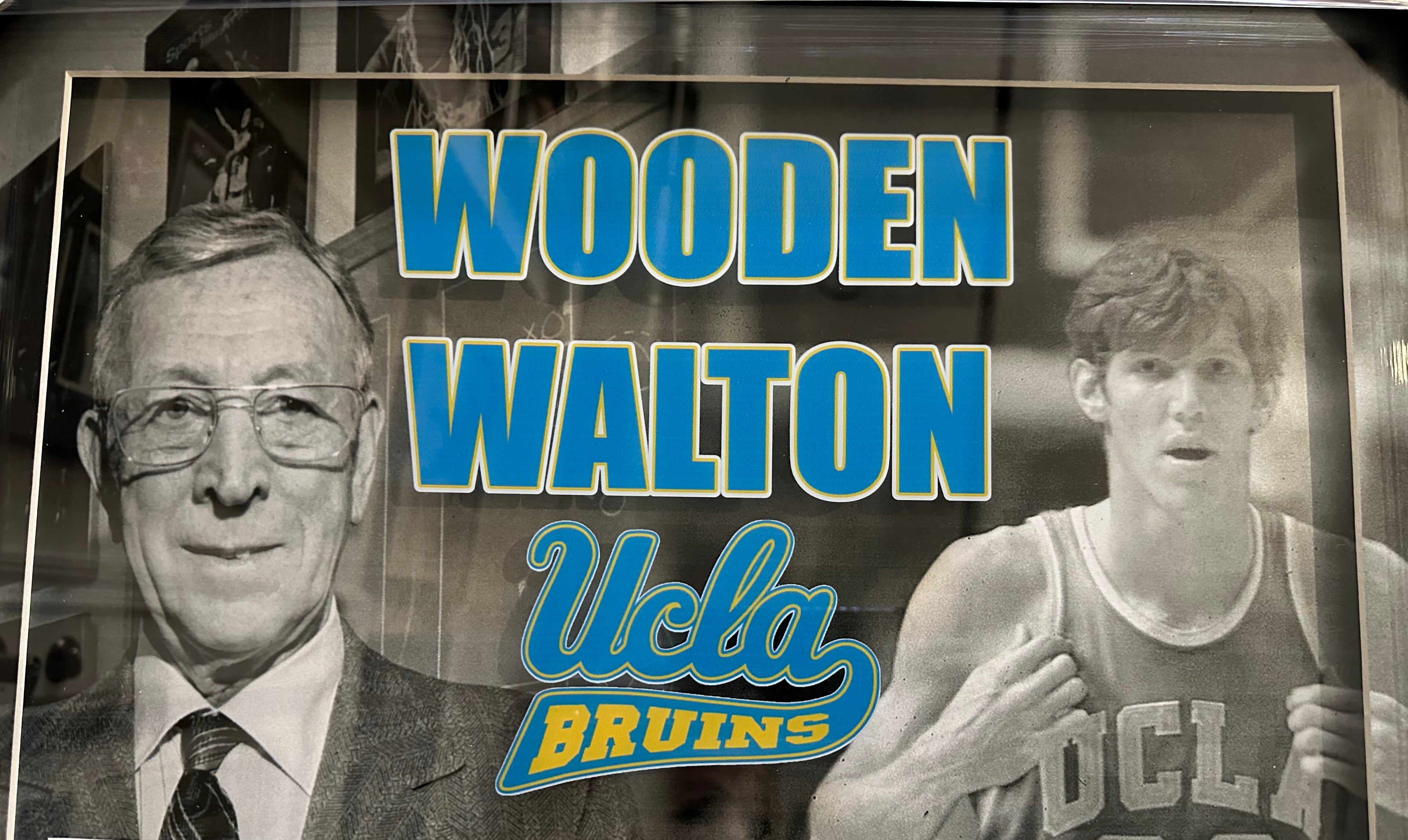 UCLA Bruins - Wooden and Walton Autographed with commemorative coins